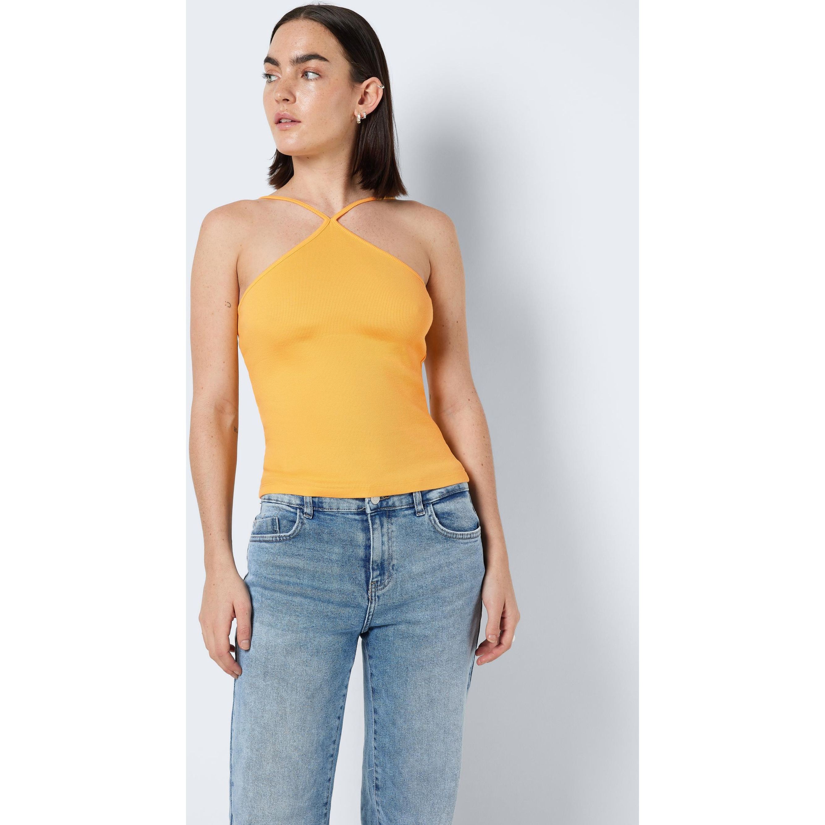 NOISY MAY Palaidinės moterims, Geltona, NMMAYA S/L TOP NOOS 2