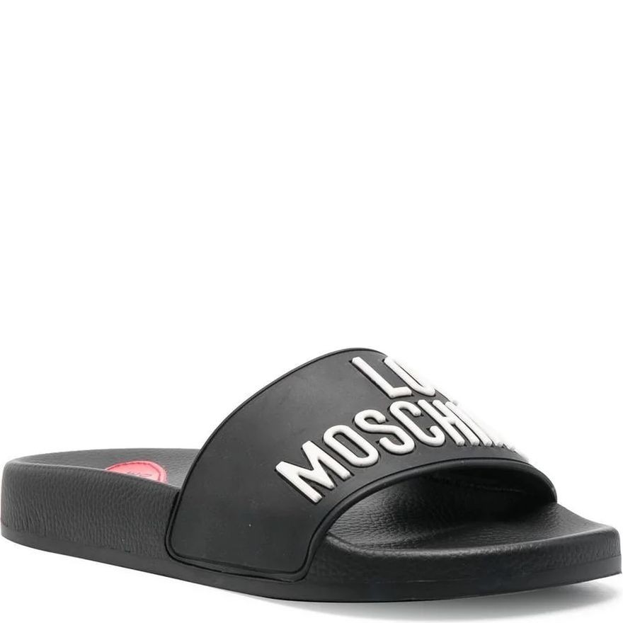 LOVE MOSCHINO Šlepetės moterims, Juoda, Pool25 slides 1