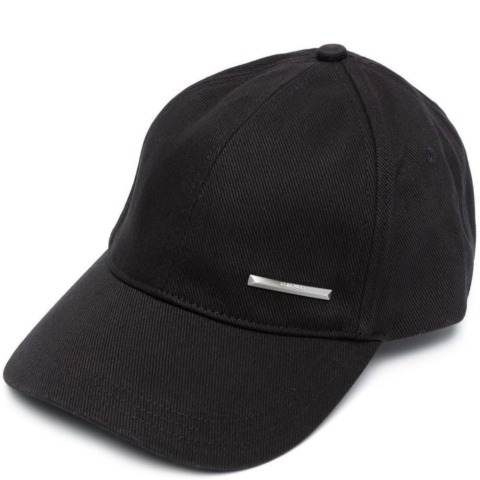 CALVIN KLEIN Kepurė vyrams, Juoda, PYRAMID PLAQUE BB CAP 1