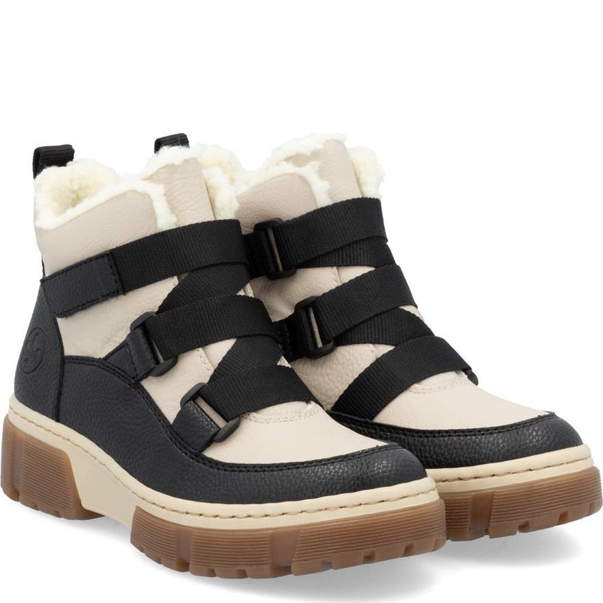 RIEKER Aulinukai moterims, Juoda, Ladies mid height boots 1