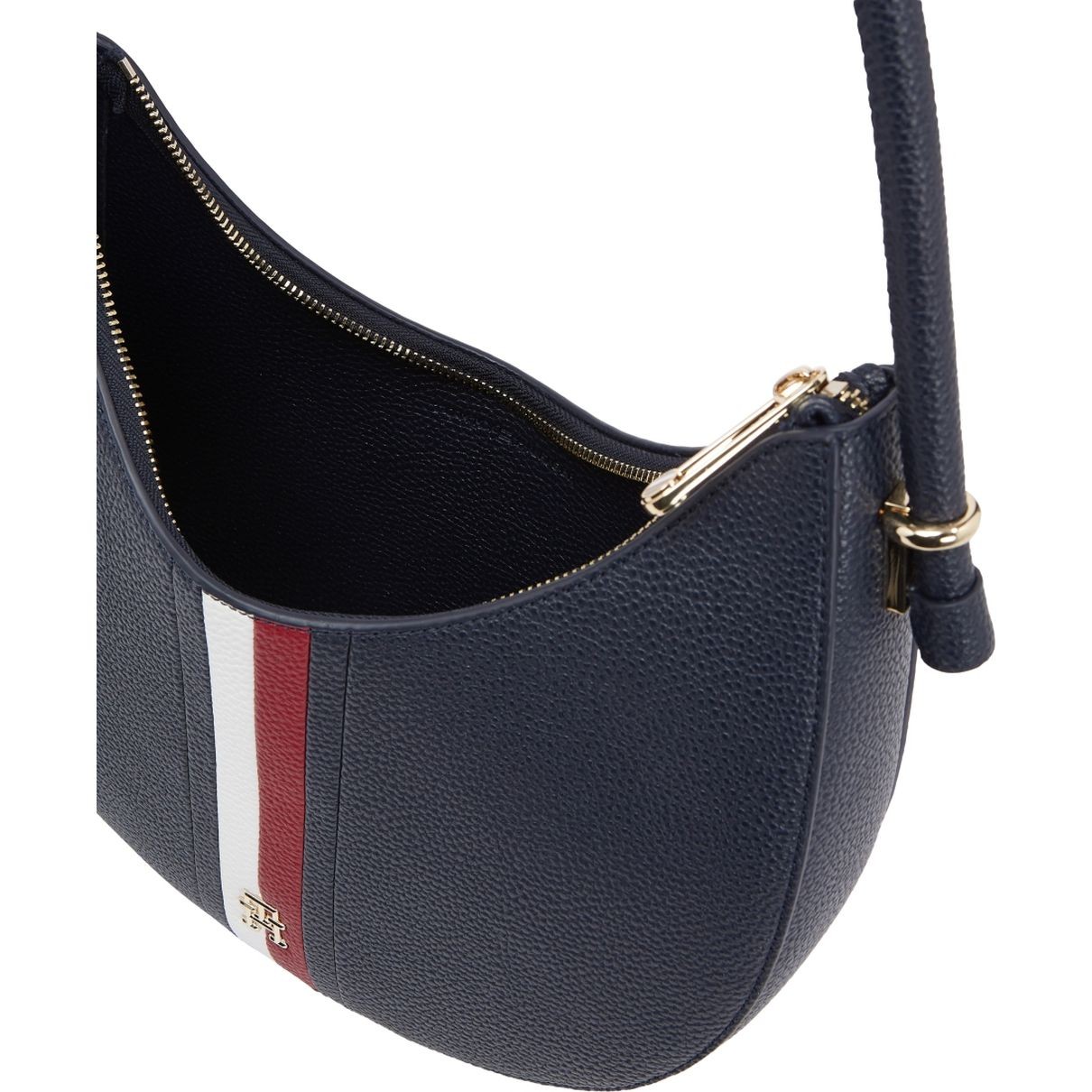 TOMMY HILFIGER Rankinė per petį moterims, Mėlyna, Emblem shoulder bag corp 4