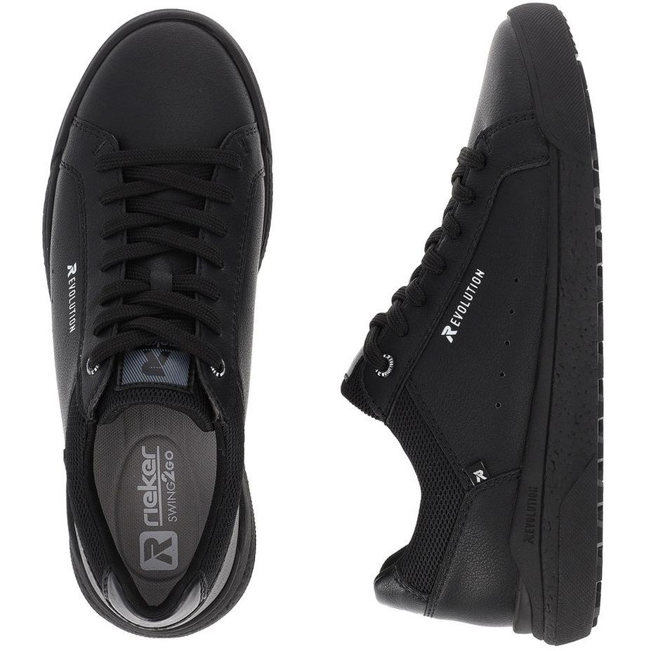 RIEKER Laisvalaikio bateliai vyrams, Juoda, LEISURE 11