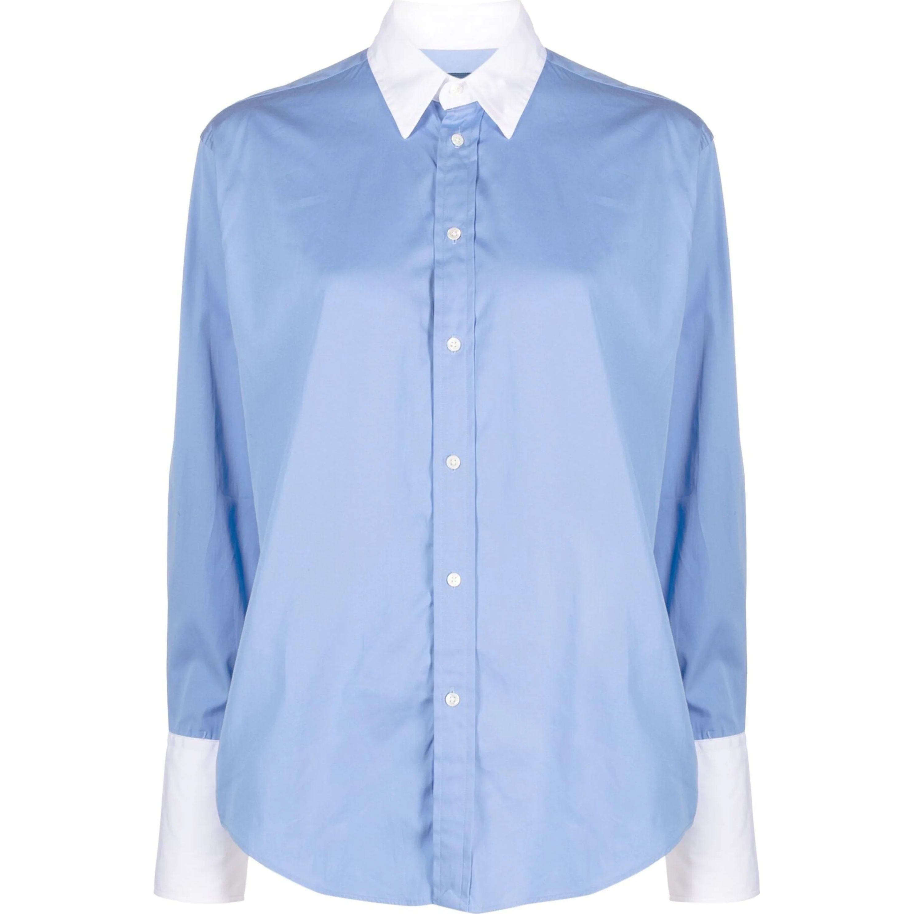 POLO RALPH LAUREN Marškiniai ilgomis rankovėmis moterims, Mėlyna, Long sleeve shirt