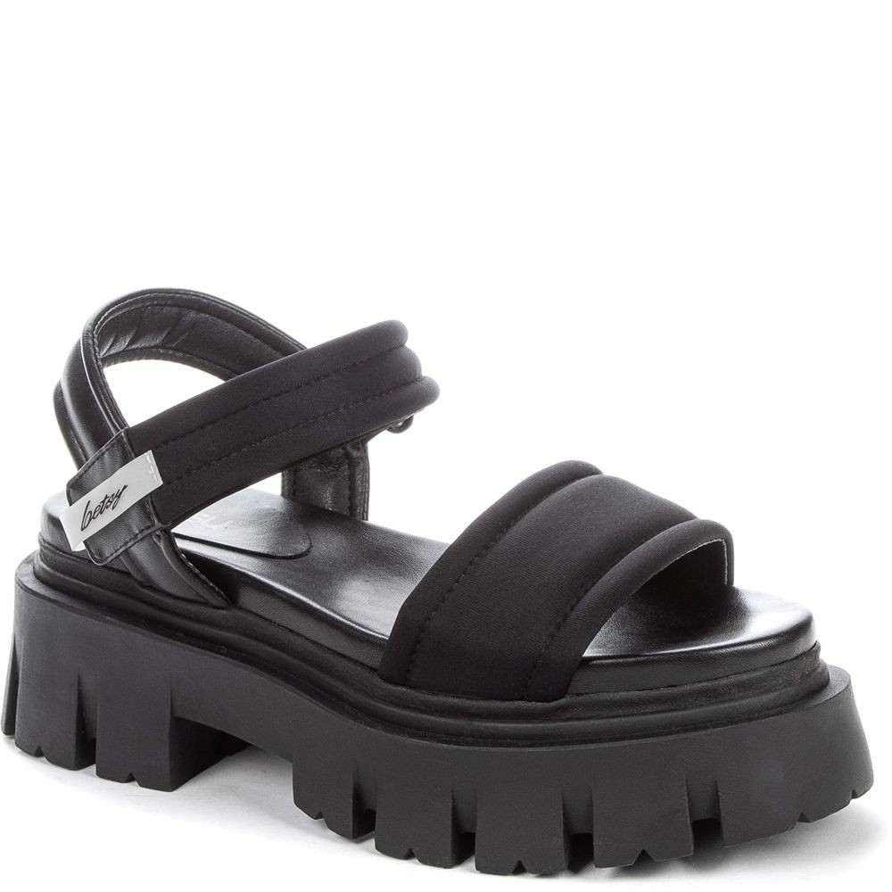 BETSY Basutės moterims, Juoda, SANDALS