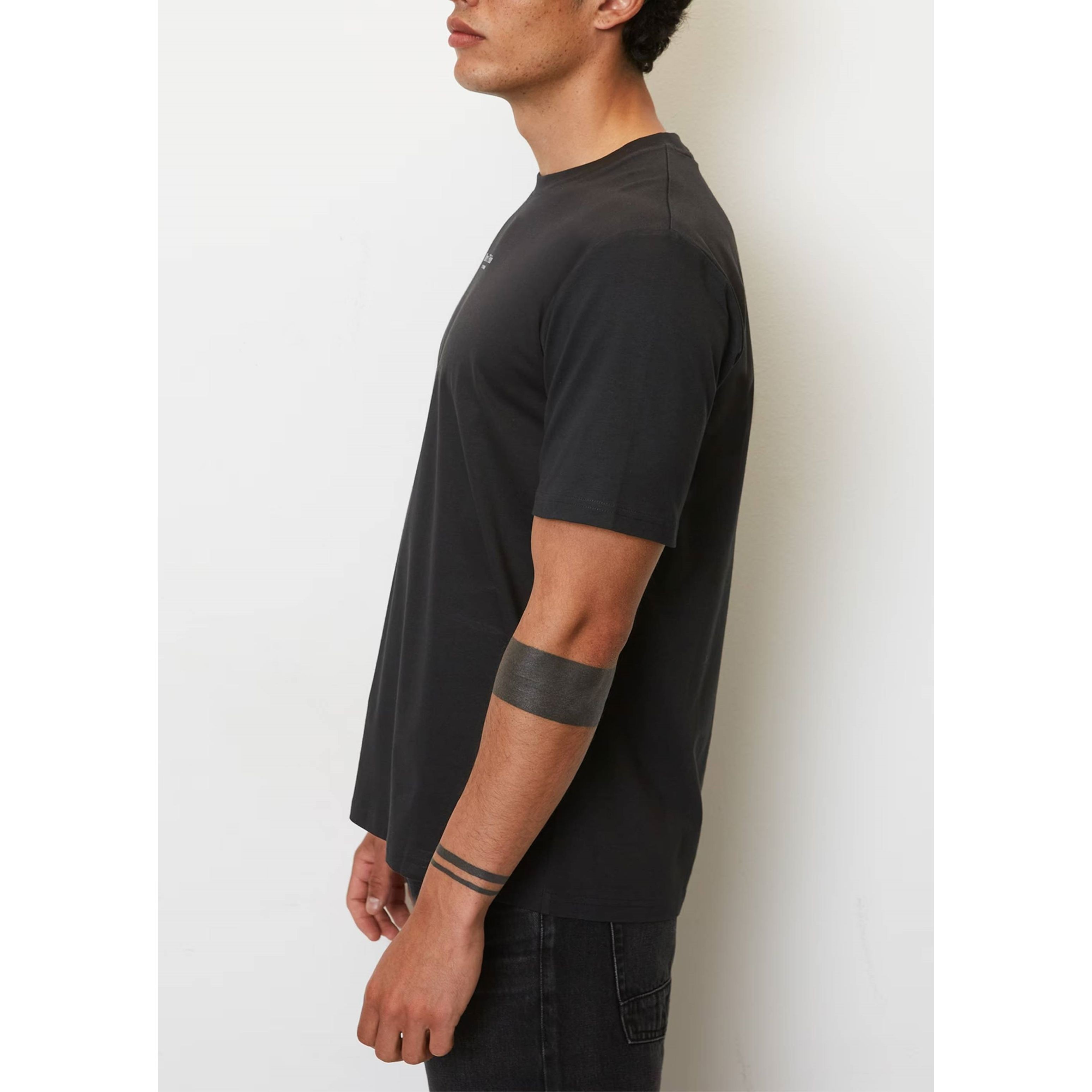 MARC O'POLO Marškinėliai vyrams, Juoda 4