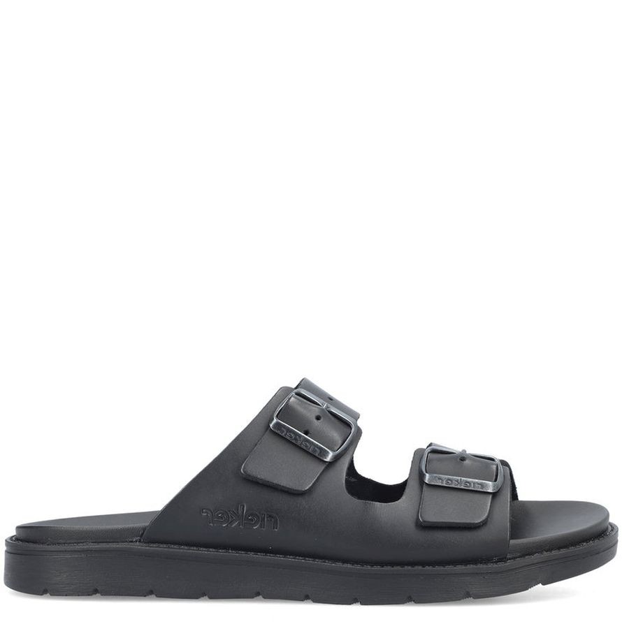 RIEKER Šlepetės vyrams, Juoda, SLIPPERS 9