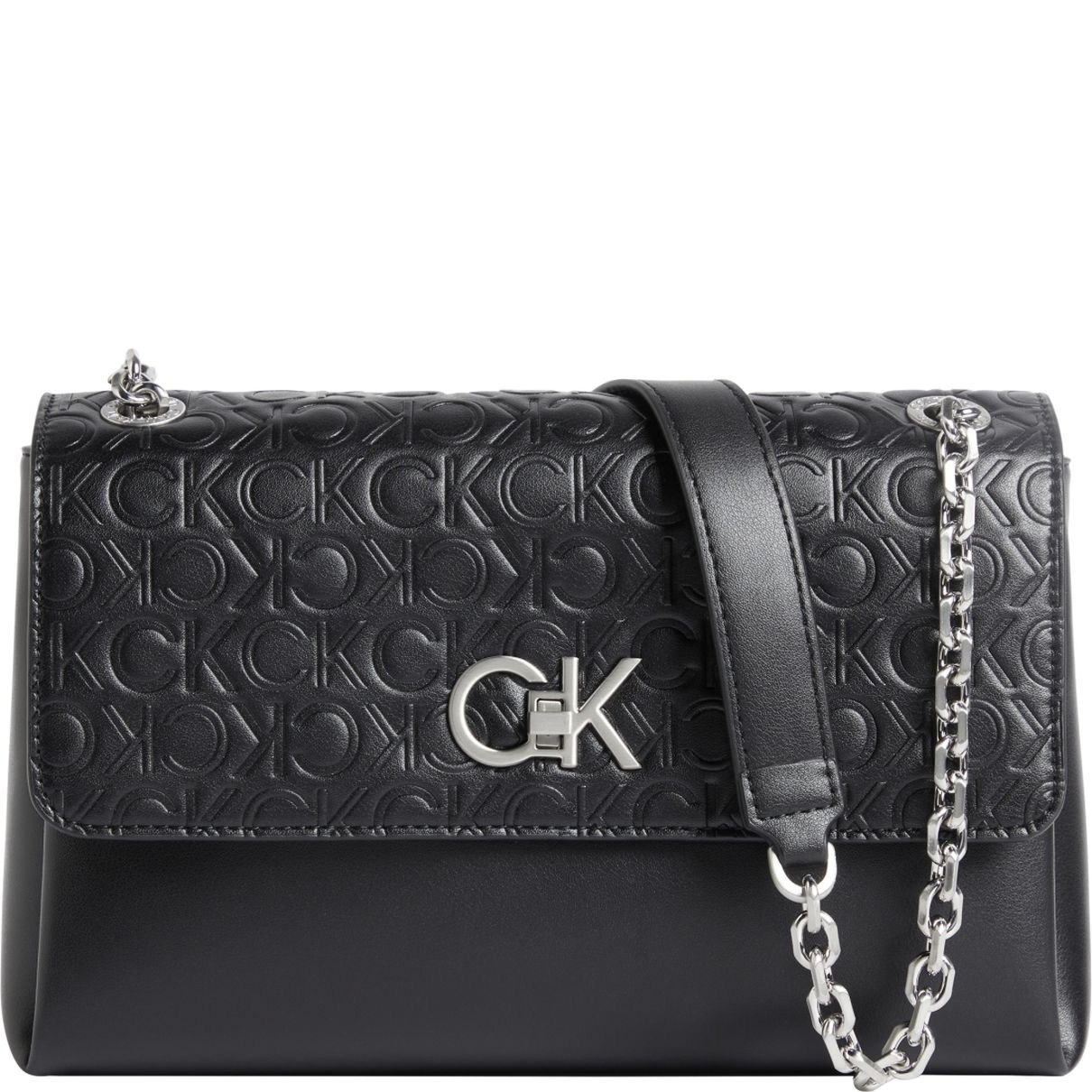 CALVIN KLEIN Rankinė per petį moterims, Juoda, Re-lo crossbody 1