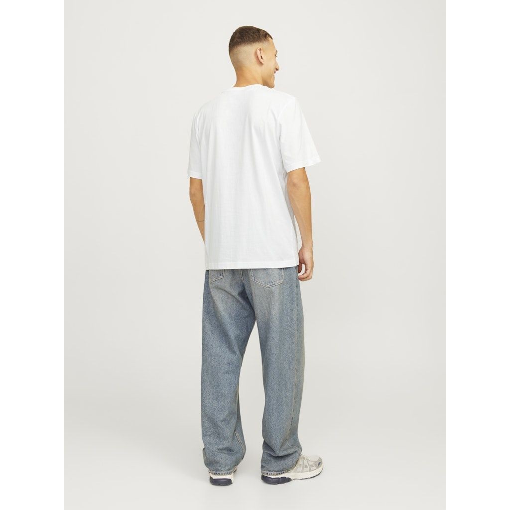 JACK & JONES Marškinėliai vyrams, Balta, Alvis tee 4