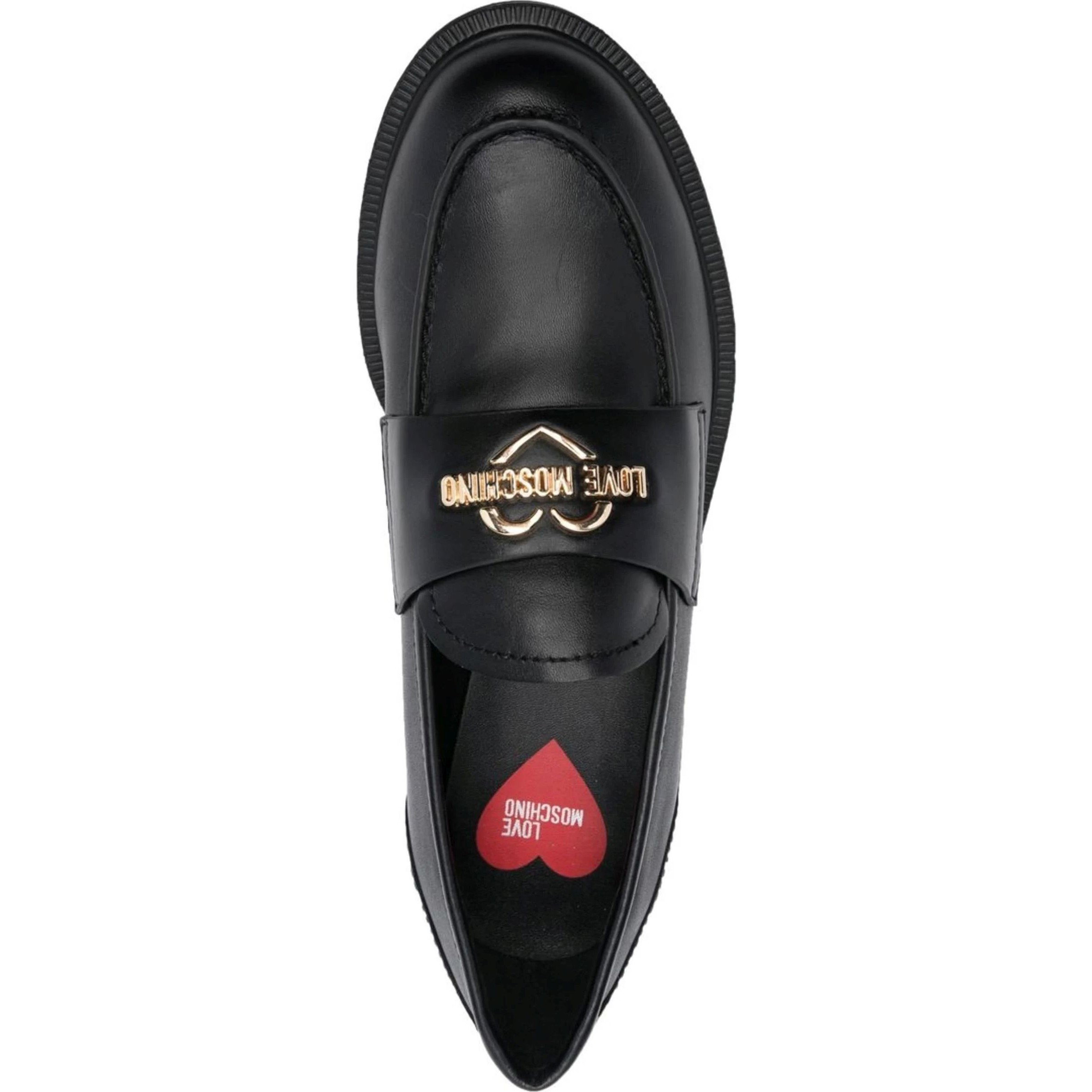 LOVE MOSCHINO Loaferiai moterims, Juoda, Loafers 4