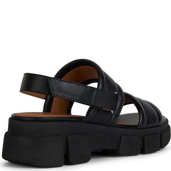 GEOX Basutės moterims, Juoda, Lisbona sandals 4