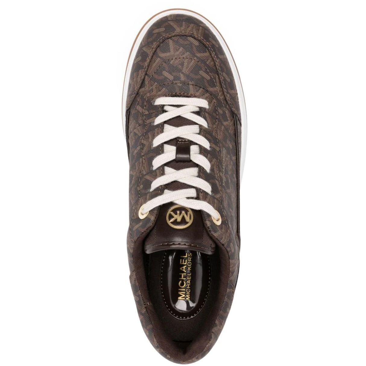 MICHAEL KORS Laisvalaikio bateliai moterims, Ruda, Hayes lace up 4