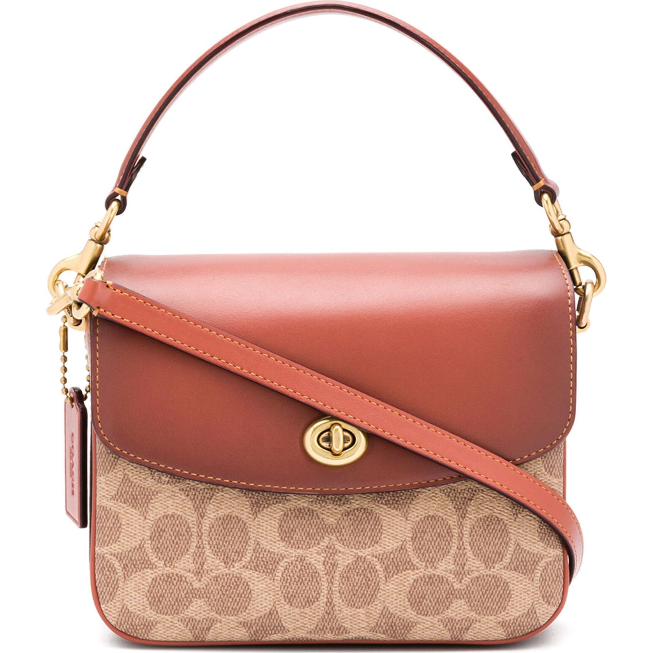 COACH Rankinė per petį moterims, Ruda, Signature cassie crossbody 19 5