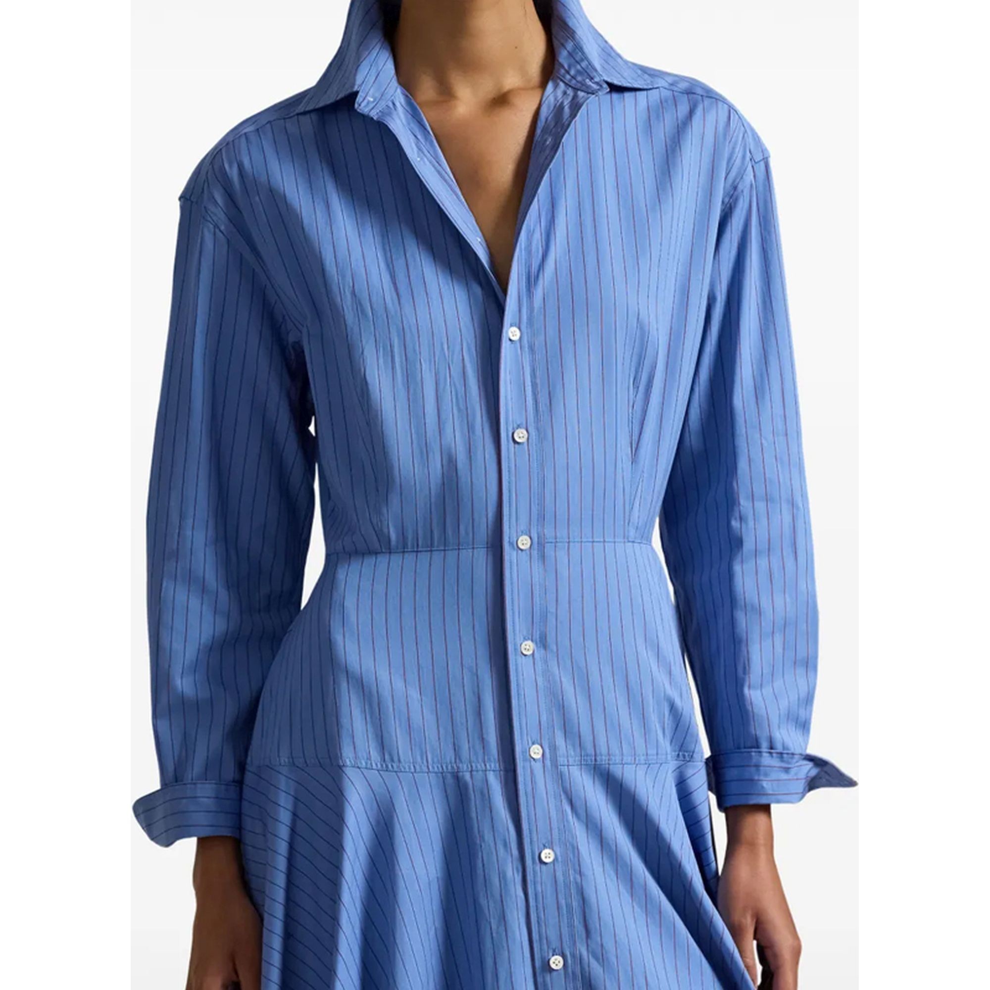 POLO RALPH LAUREN Maxi suknelė moterims, Mėlyna, Woven-shirt dress-dresses 3