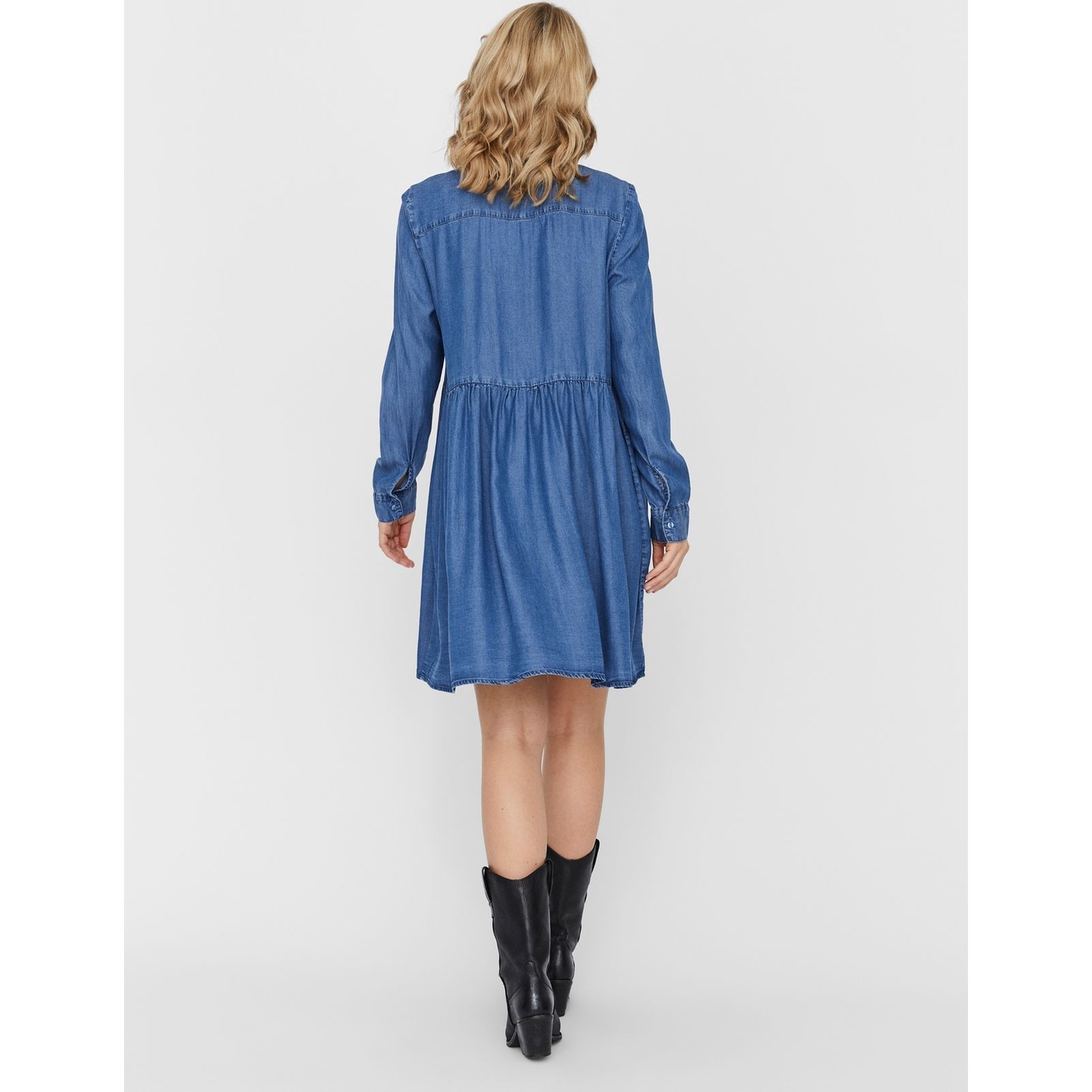 VERO MODA Maxi suknelė moterims, Mėlyna, VMLIBBIE LS SHIR 4