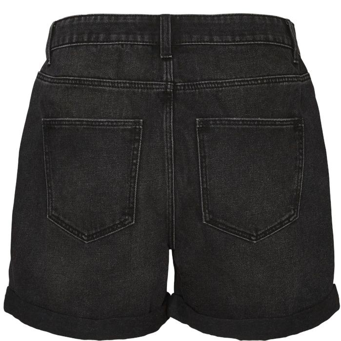 NOISY MAY Šortai moterims, Juoda, NMSMILEY NW DEST SHOR 2