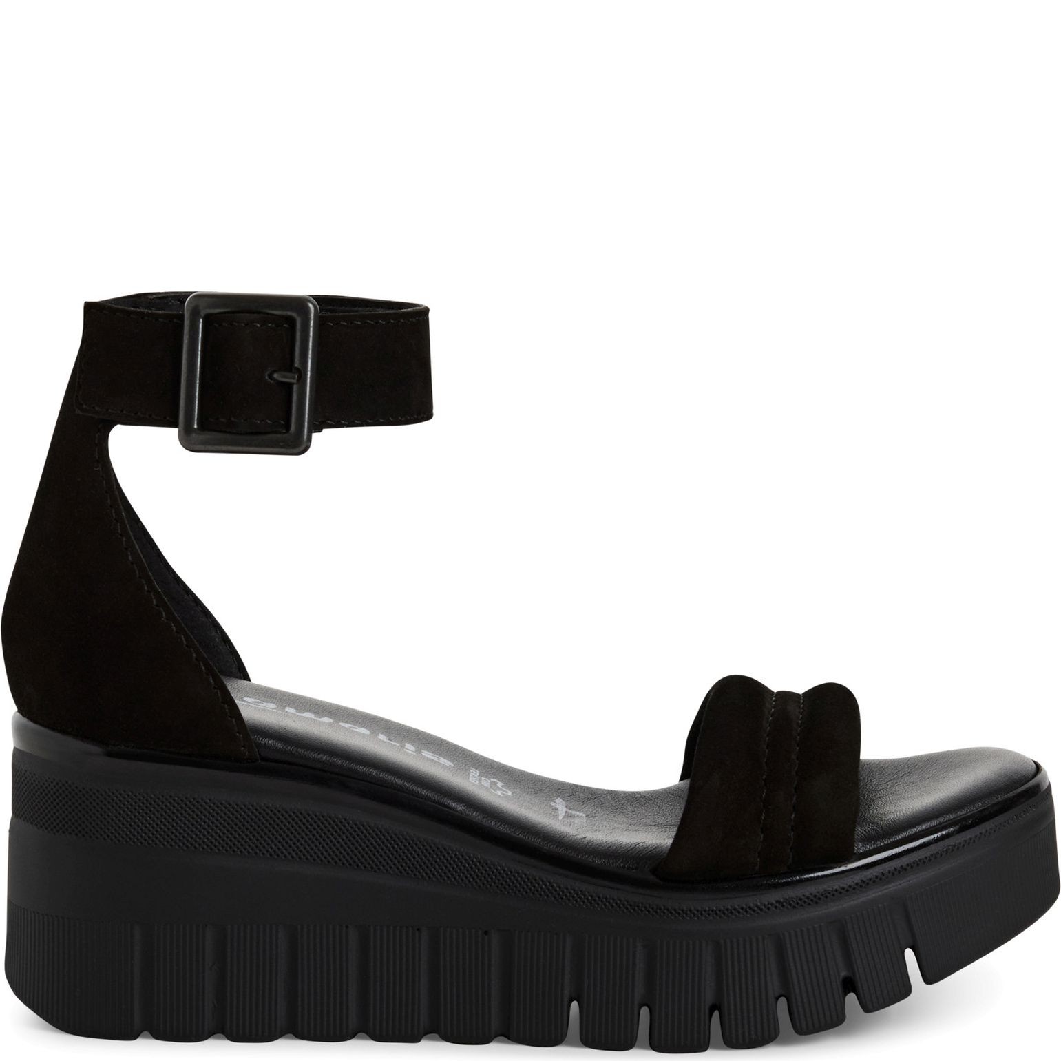 TAMARIS Basutės moterims, Juoda, Wedge/plat sandals 2