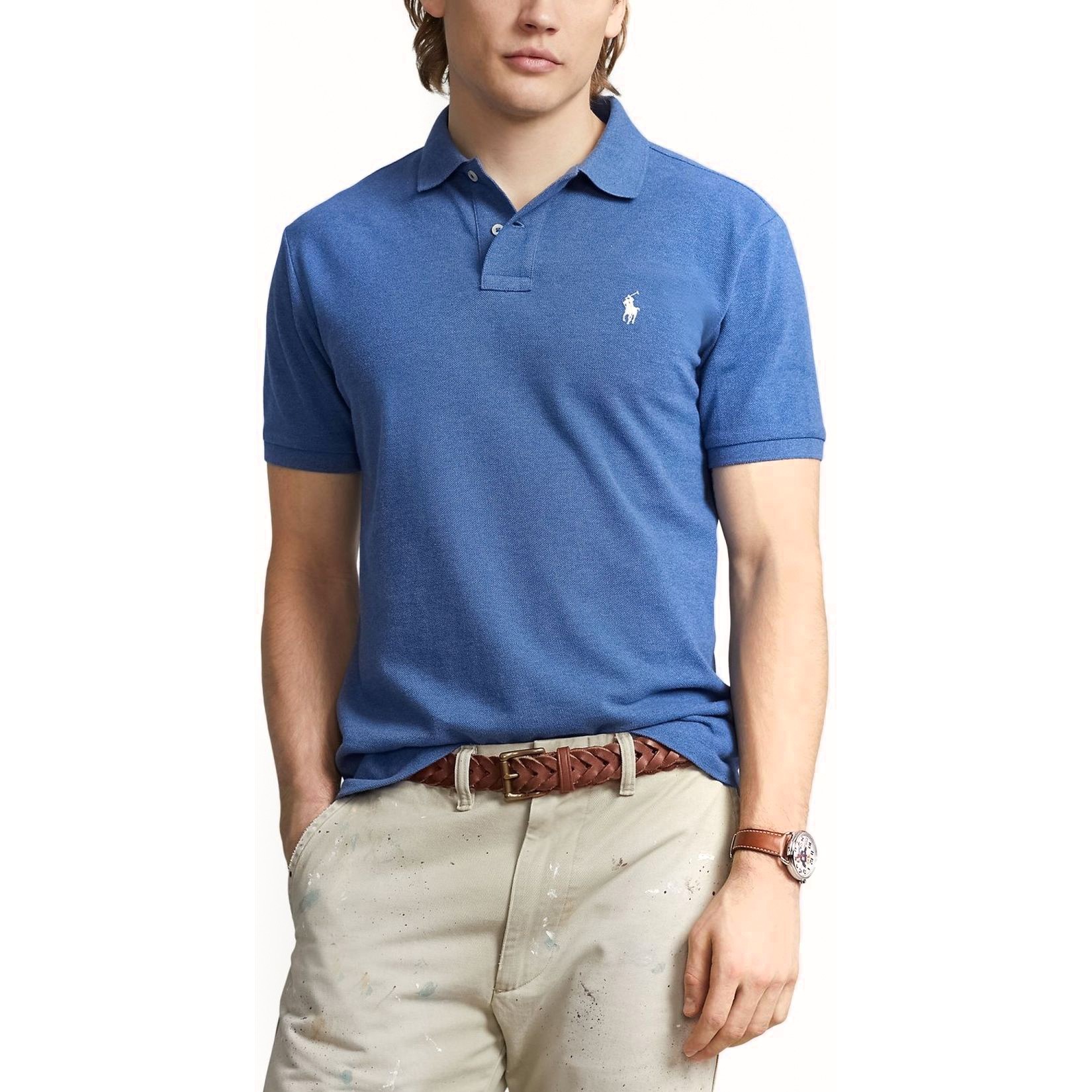 POLO RALPH LAUREN Polo marškiniai trumpos rank. vyrams, Mėlyna, Short sleeve polo shirt 2
