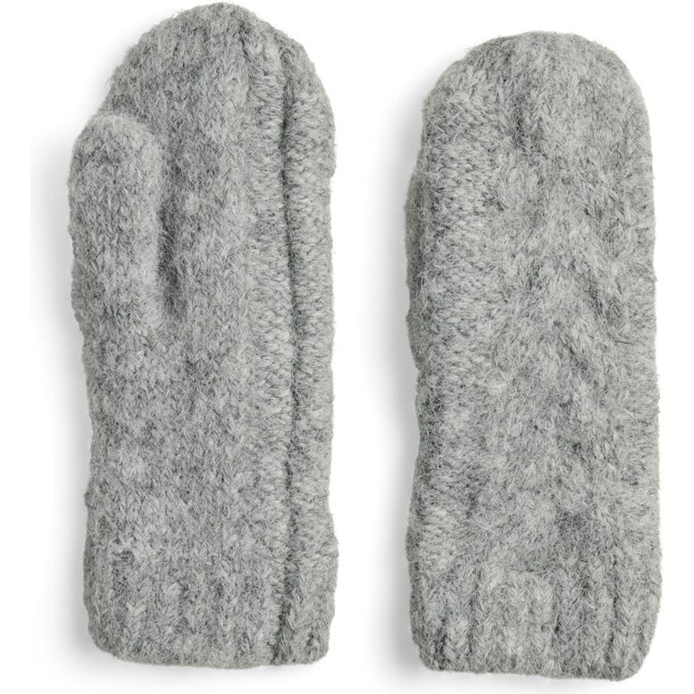 PIECES Kumštinės pirštinės moterims, Pilka, Nambi mittens