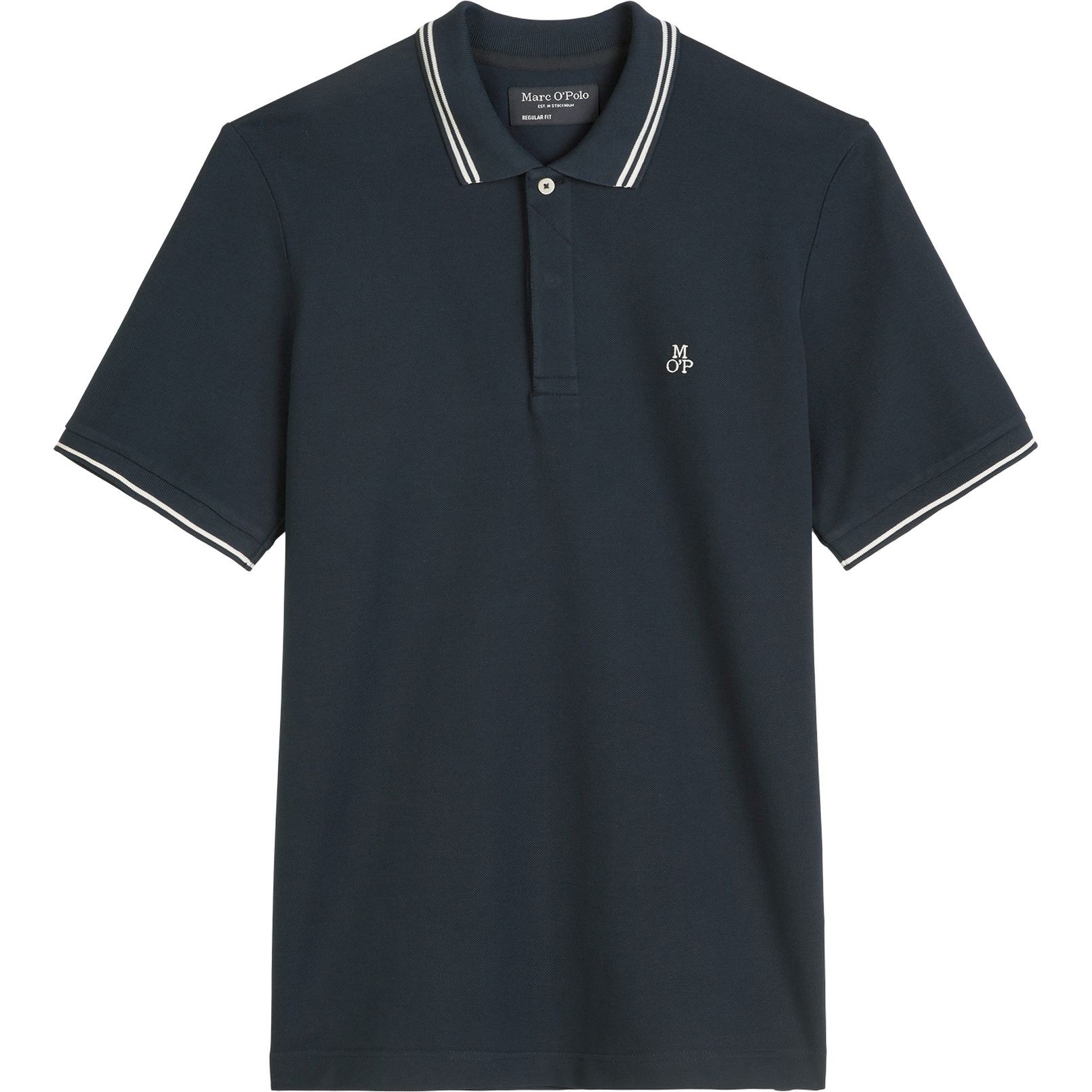 MARC O'POLO Polo marškiniai trumpos rank. vyrams, Mėlyna, Polo short 523223053054 1