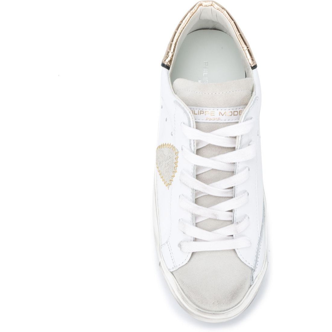 PHILIPPE MODEL Sportiniai bateliai moterims, Balta, Prsx low woman sneaker 4