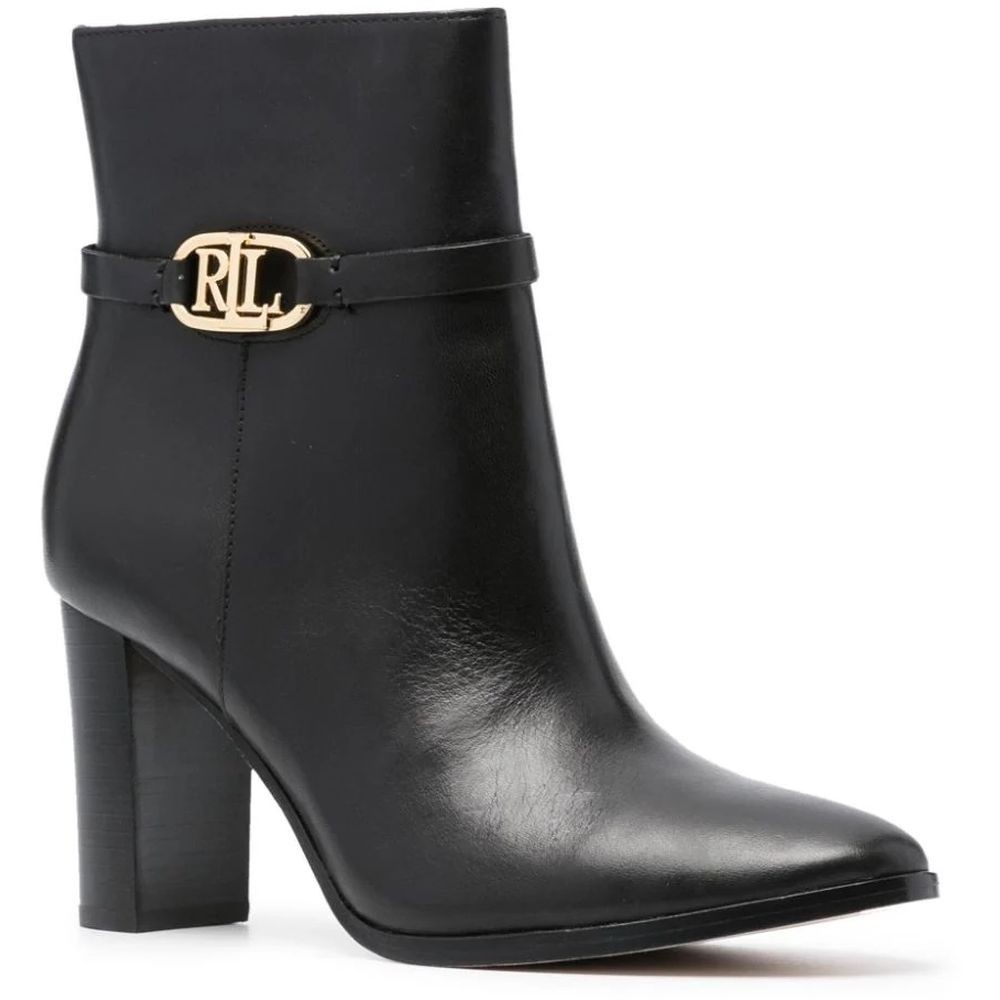 LAUREN RALPH LAUREN Aulinukai moterims, Juoda, Burnished calf maxie bootie 2