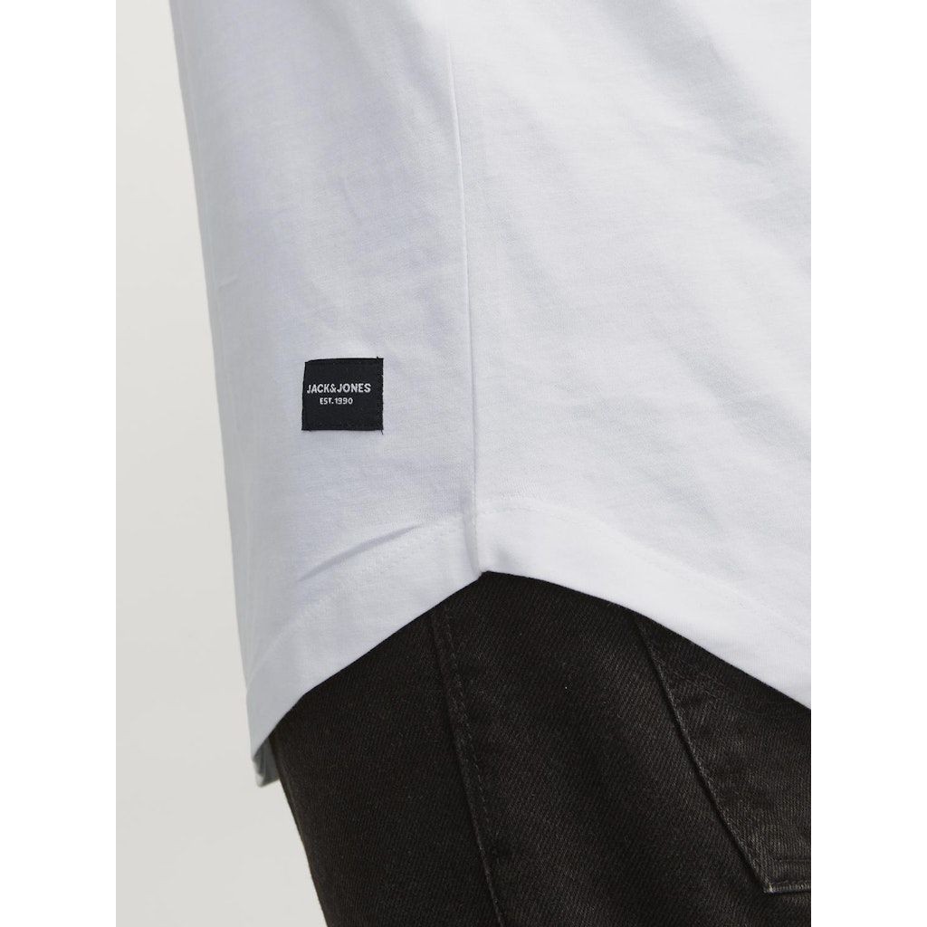 JACK & JONES Marškinėliai ilgom. rankovėmis vyrams, Balta, Noa tee o-neck 2