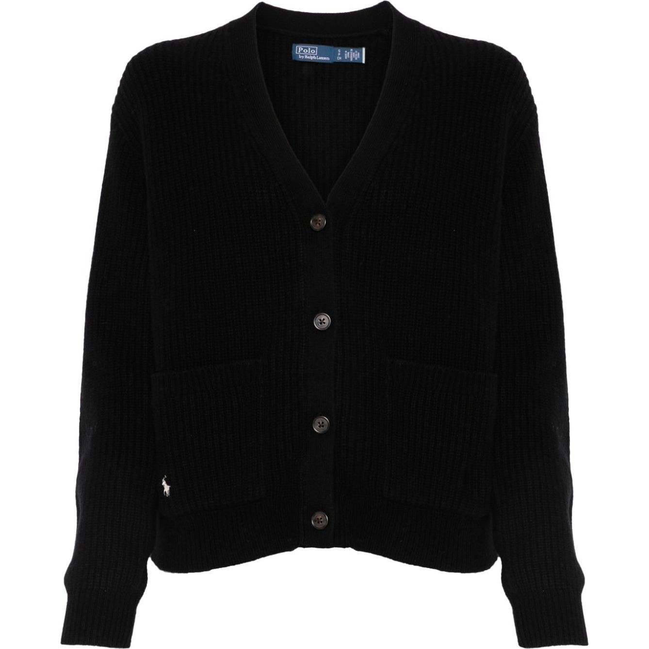 POLO RALPH LAUREN Kardiganas moterims, Juoda, Long sleeve cardigan