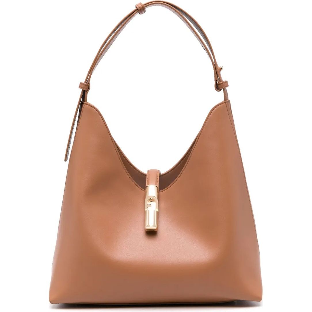 FURLA Pirkinių krepšys moterims, Ruda, Furla goccia m hobo 1