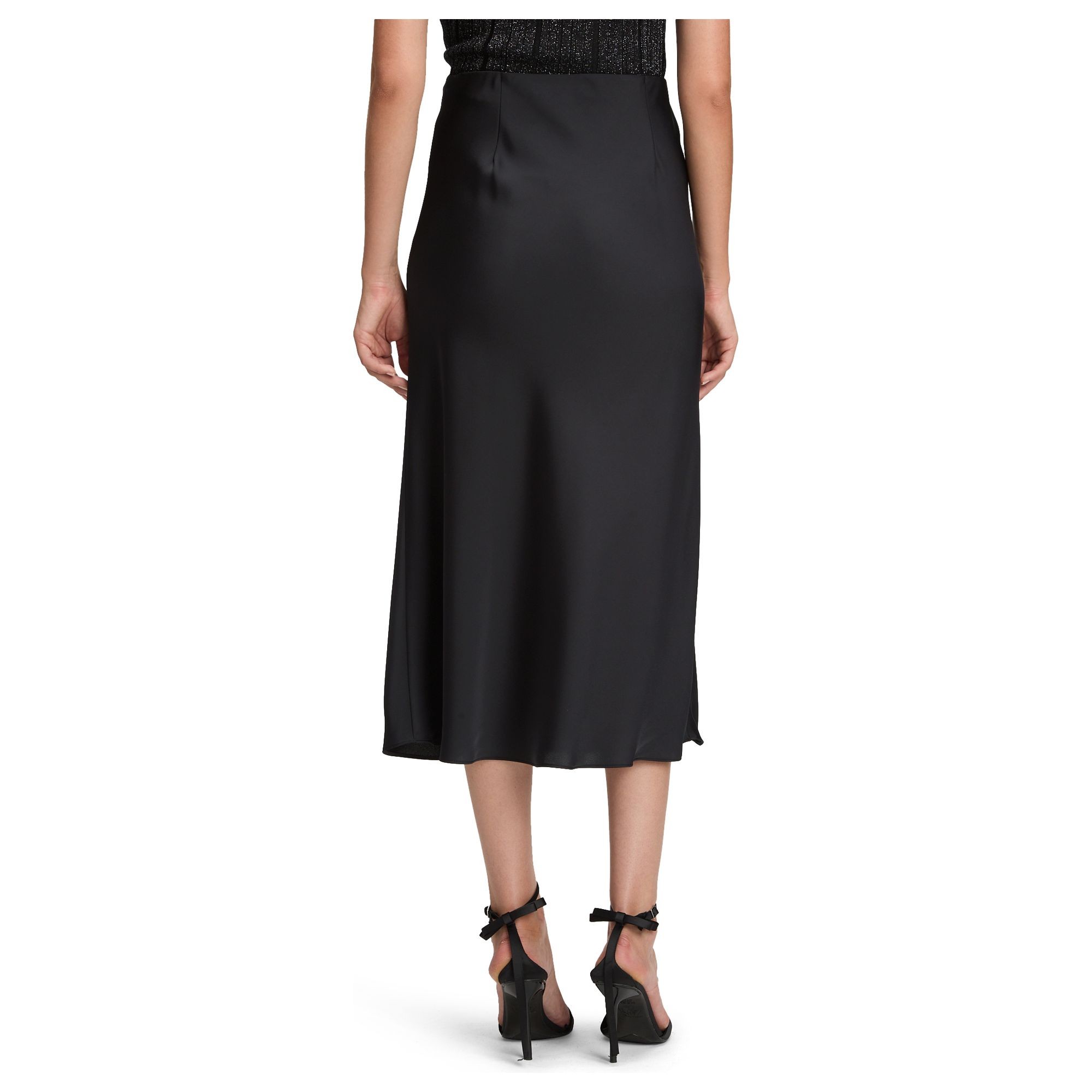 BETTY & CO Midi sijonas moterims, Juoda, Mot.sijonas 4