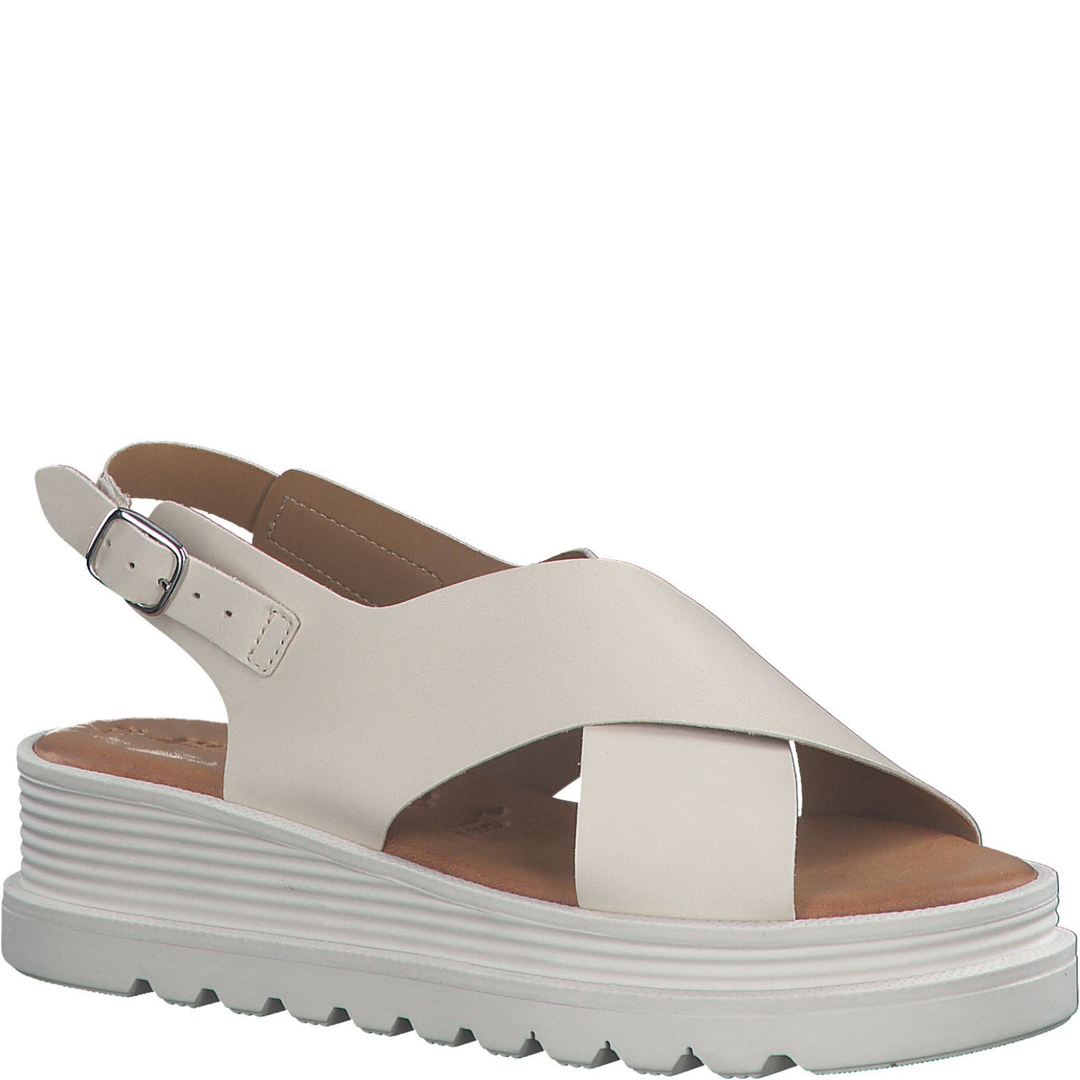 TAMARIS Basutės moterims, Smėlio, SANDALS 1