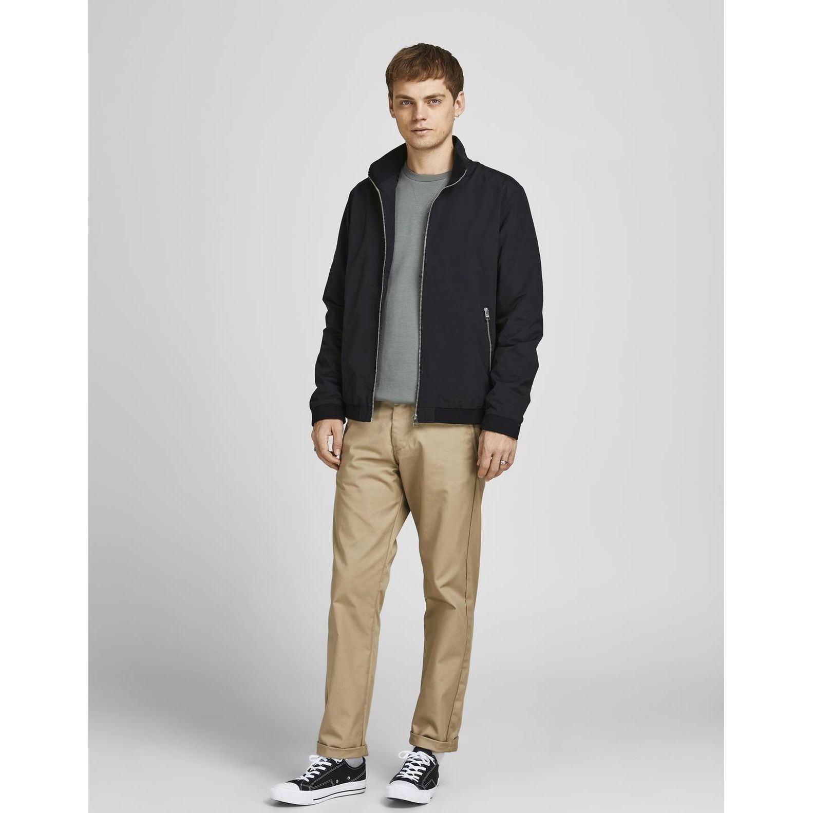 JACK & JONES Striukė vyrams, Juoda, Jjerush hajackets 6