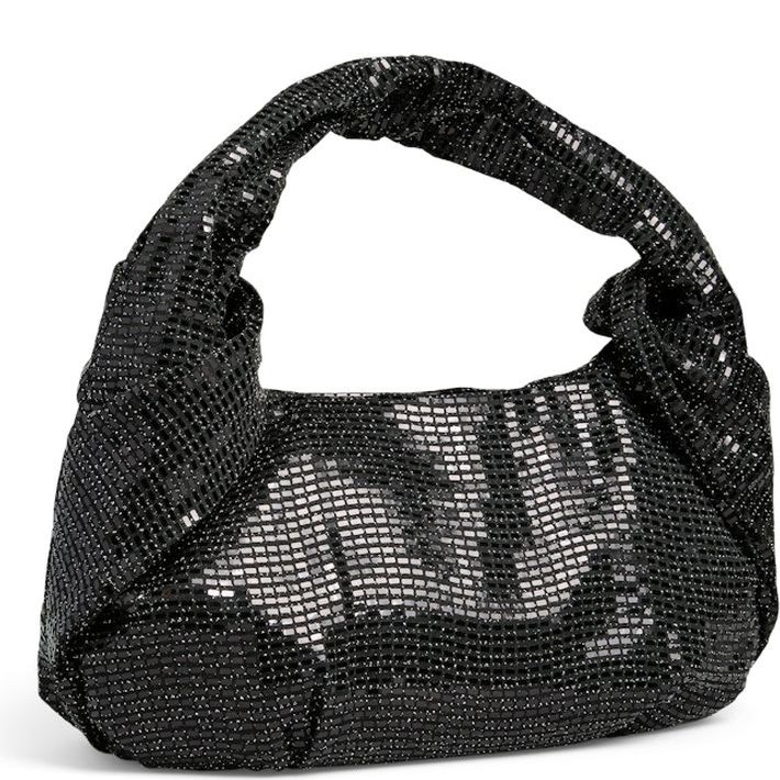 PIECES Rankinė per petį moterims, Juoda, Nitter sequins shoulder bag 5