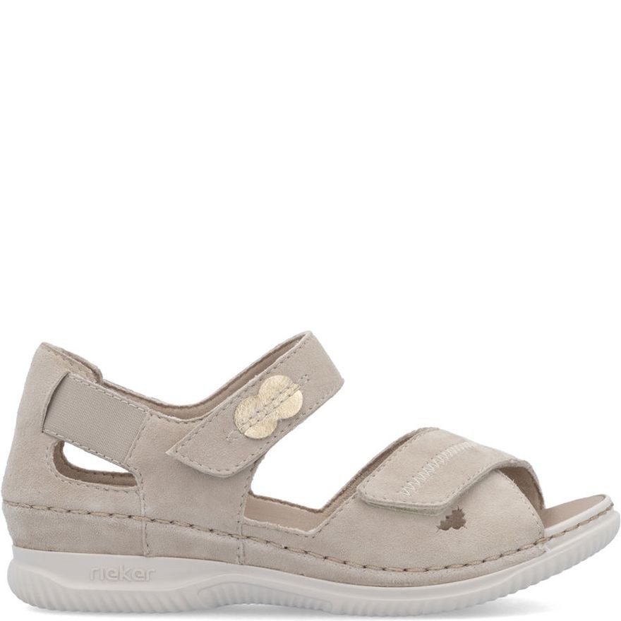 RIEKER Basutės moterims, Smėlio, Sandals 2