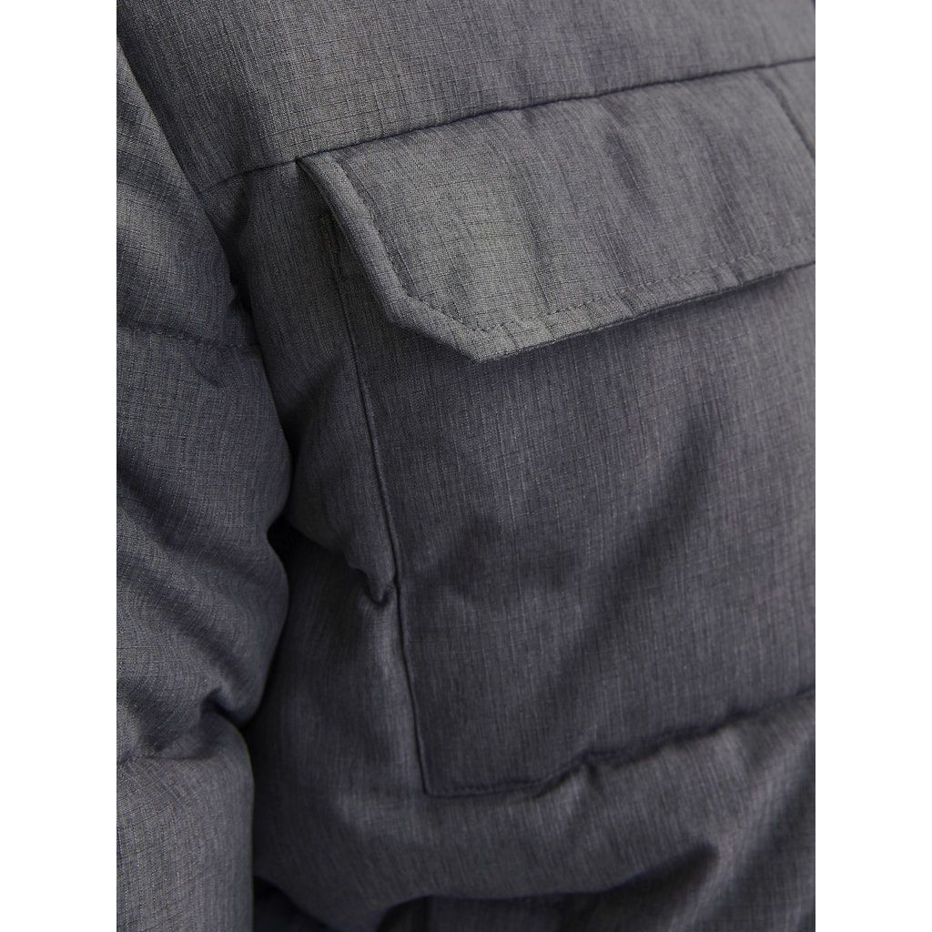 JACK & JONES Pūkinė striukė vyrams, Pilka, Build puffer jacket 3