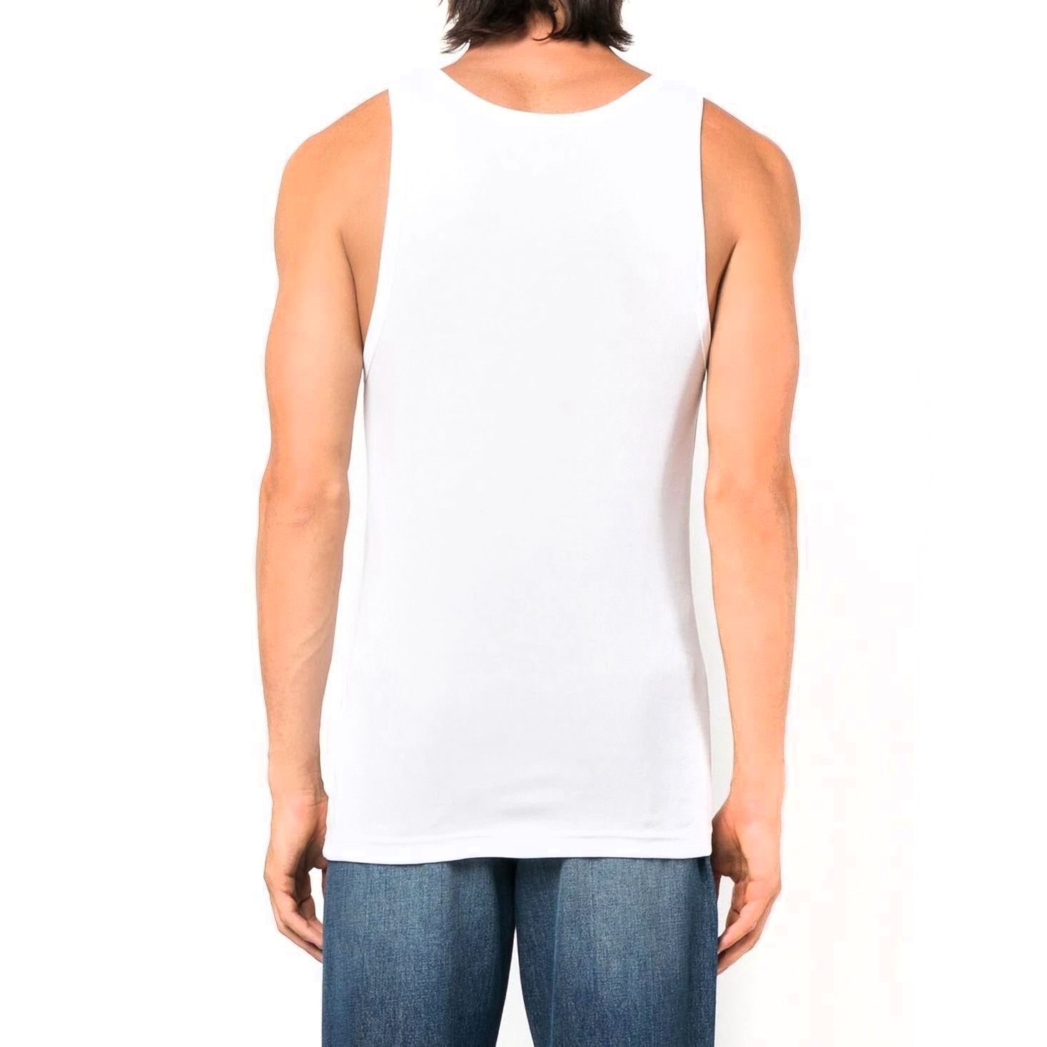 POLO RALPH LAUREN UW Marškiniai be rankovių vyrams, Balta, Classic 2 pack tank 3