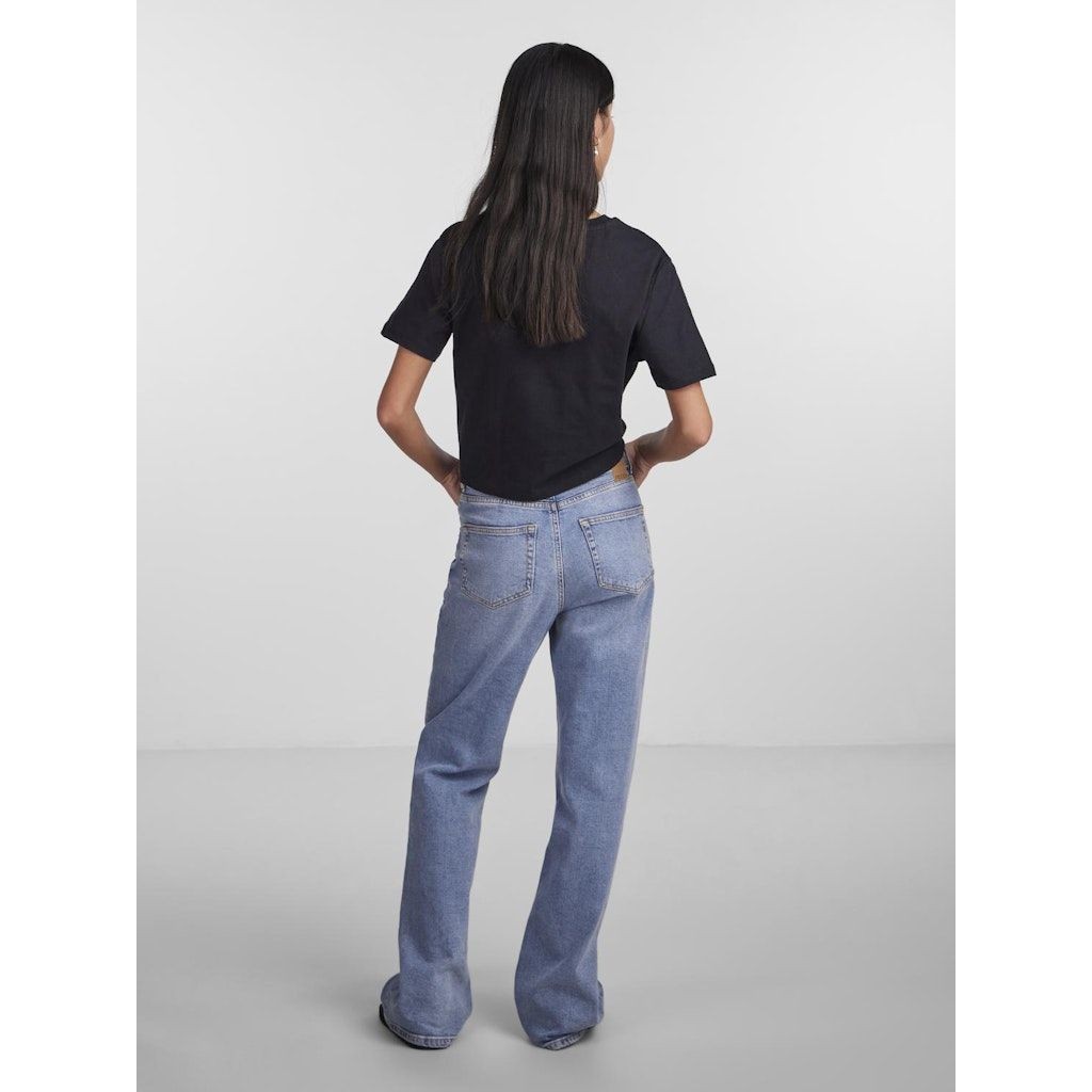 PIECES Marškinėliai moterims, Juoda, PCTIA TIE TEE NOOS B 3