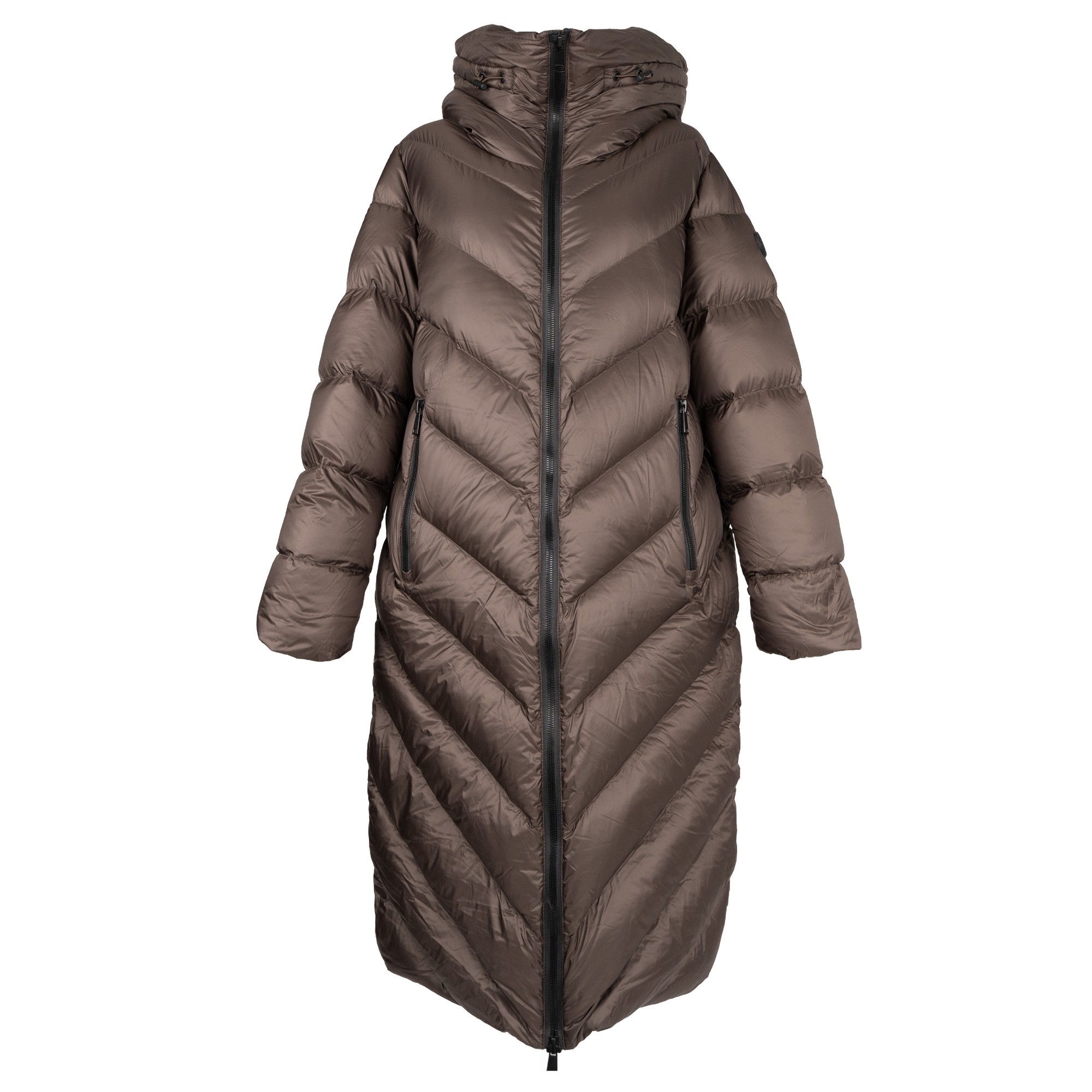 SERGIO MORETTI Pūkinė striukė moterims, CACAO, Jackets 1