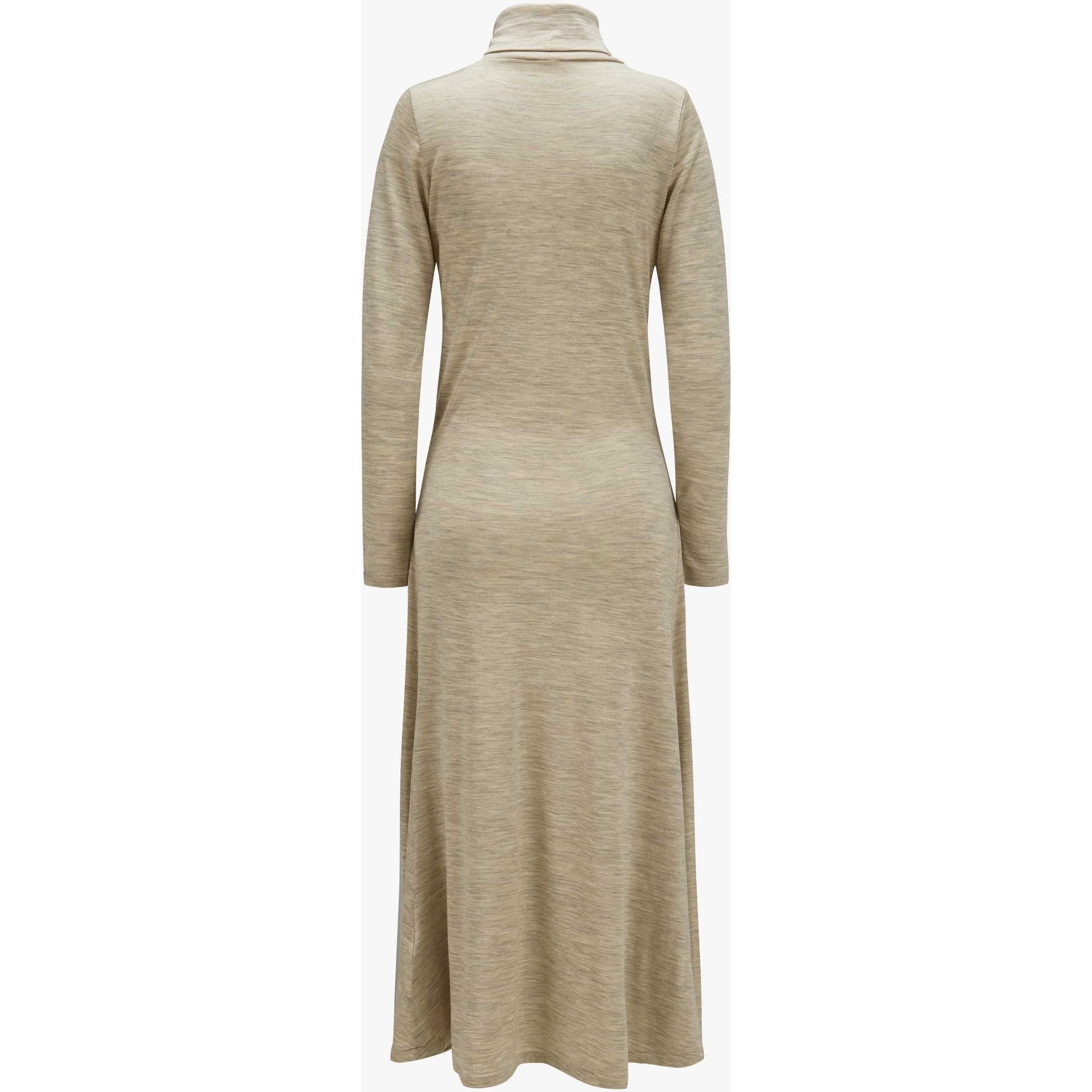 POLO RALPH LAUREN Midi suknelė moterims, Smėlio, Long sleeve day dress 2
