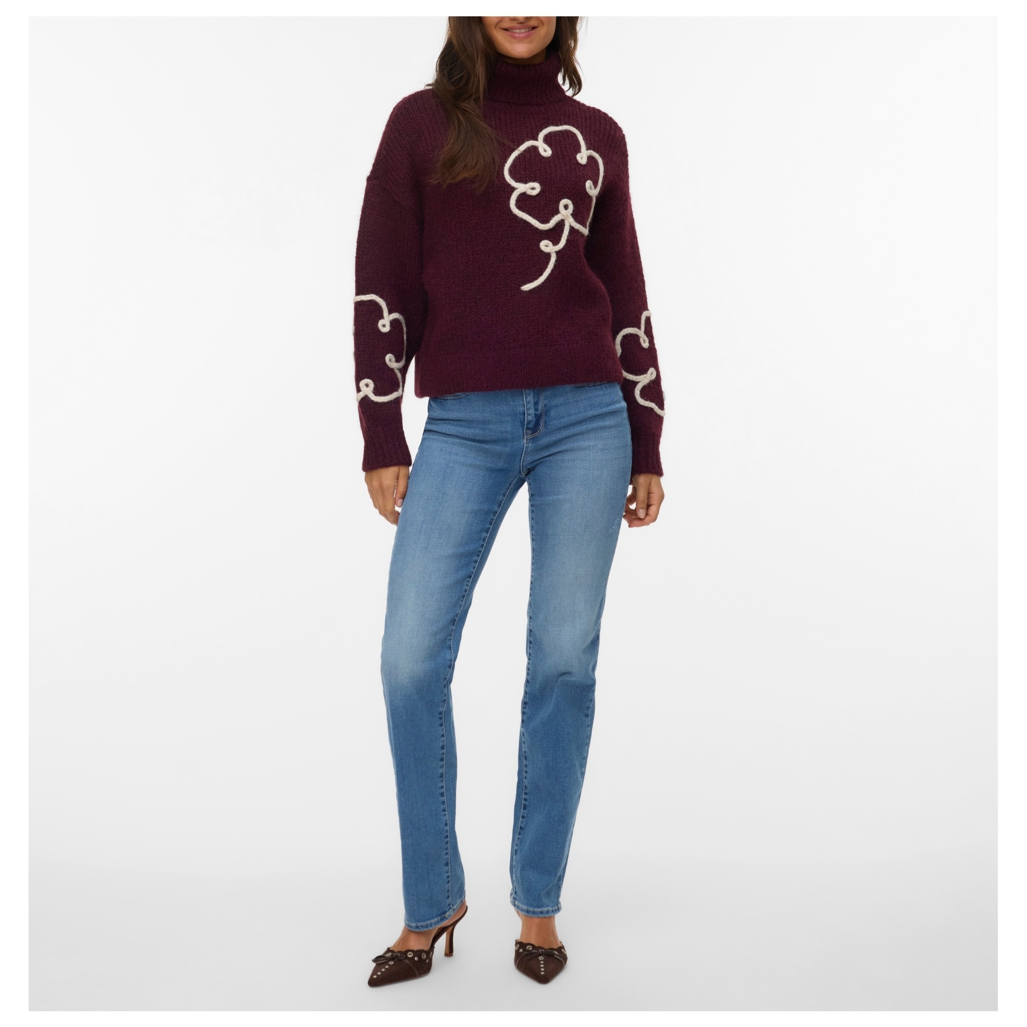 VERO MODA Tiesūs džinsai moterims, Mėlyna, Flash 2