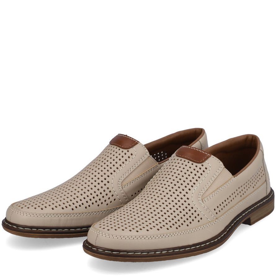 RIEKER Klasikiniai batai vyrams, Smėlio, FORMAL 10