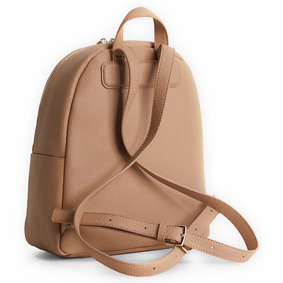 CALVIN KLEIN Rankinė per petį moterims, Ruda, Re-lock backpack pocket 2
