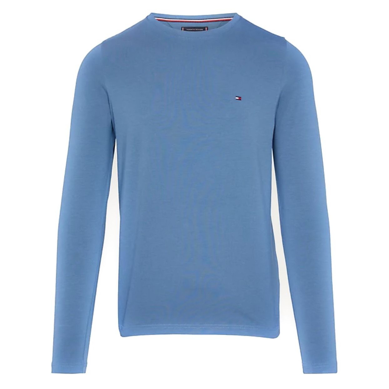 TOMMY HILFIGER Marškinėliai ilgom. rankovėmis vyrams, Mėlyna, Stretch slim long sleeve tee 1