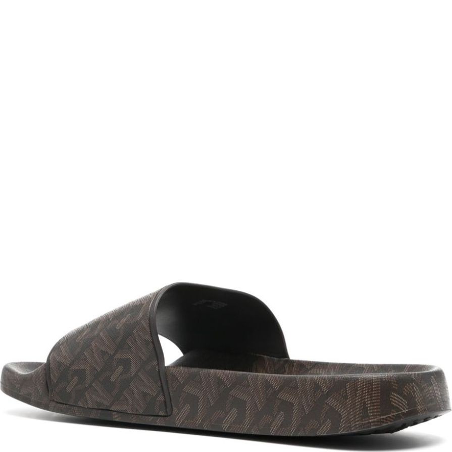 MICHAEL KORS Guminės šlepetės moterims, Ruda, Gilmore slide 3