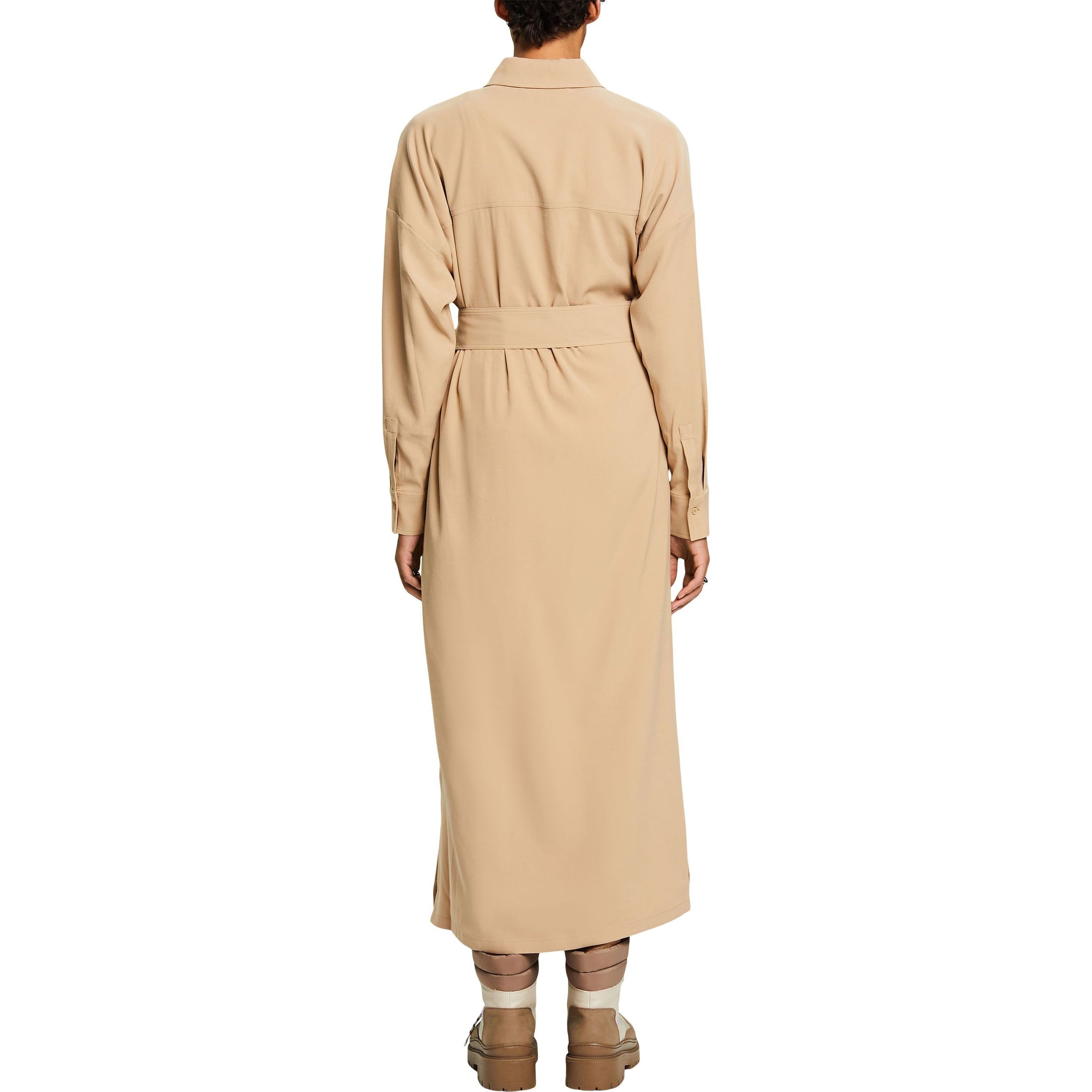 ESPRIT Midi suknelė moterims, Smėlio, Utility Midi Dress 3