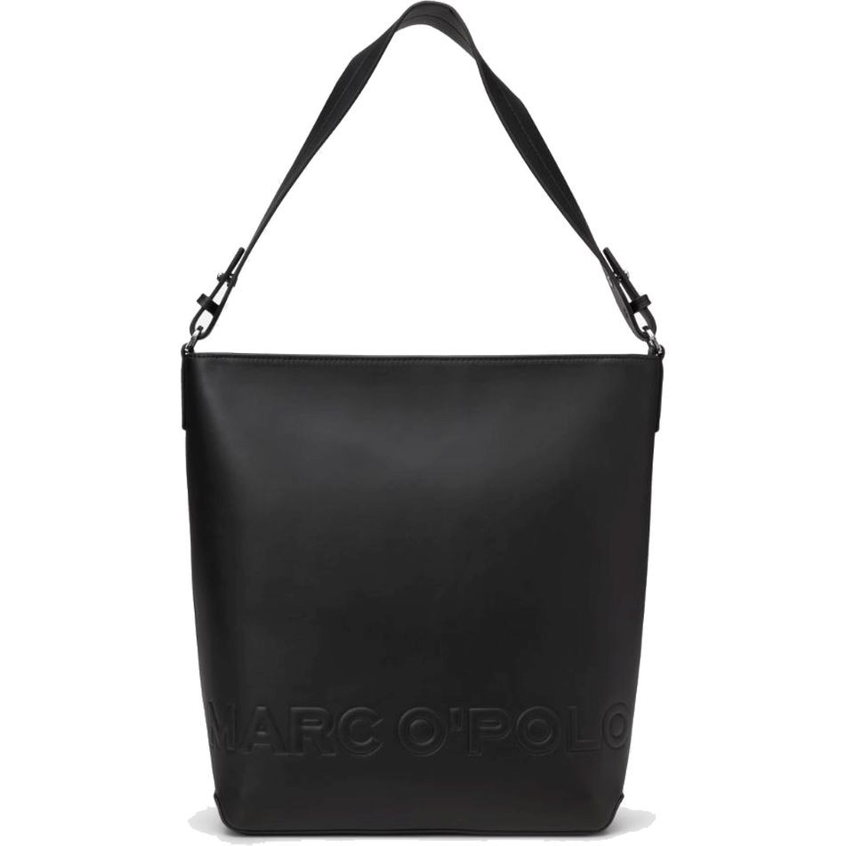 MARC O'POLO Rankinė per petį moterims, Juoda, Mod. Vanja Hobo Bag