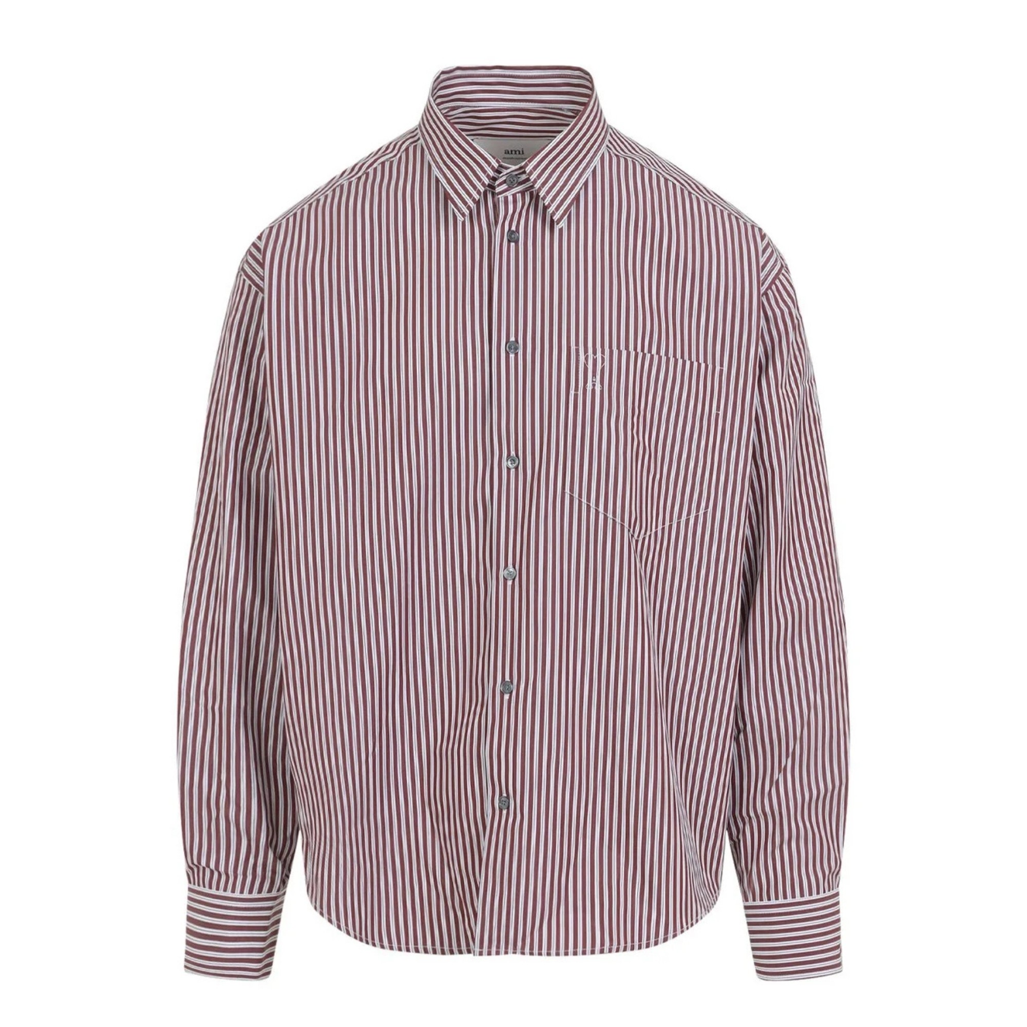 AMI PARIS Marškiniai ilgomis rankovėmis, Marga, Embossed adc boxy shirt 1