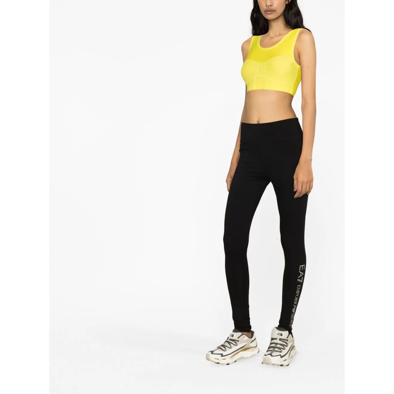 EA7 Tamprės moterims, Juoda, Leggings 4