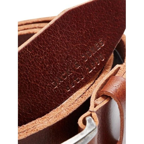 JACK & JONES Diržas vyrams, JACPAUL LEATHER BELT 3