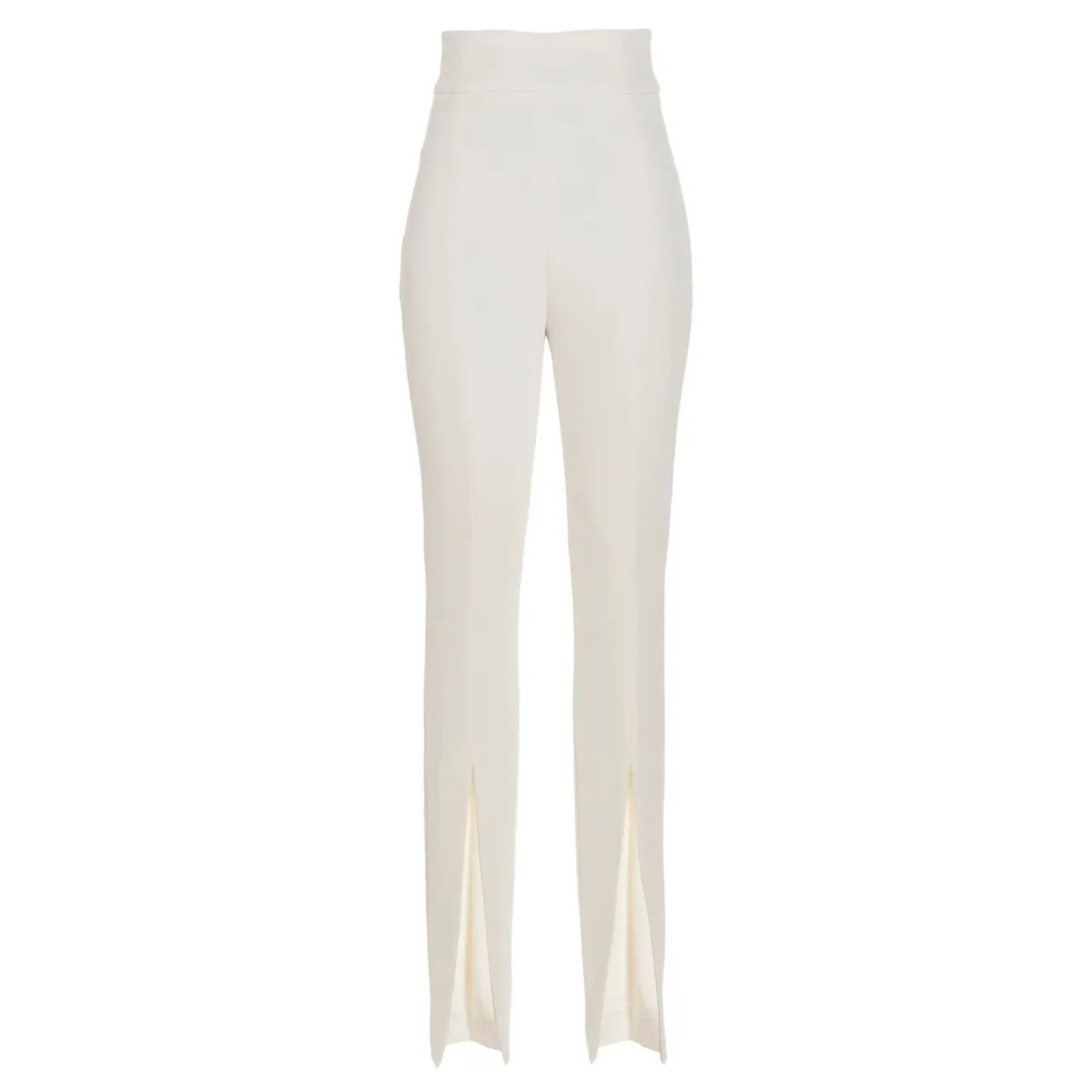 PINKO Laisvalaikio kelnės moterims, Balta, Zannone crepe strech trousers 1