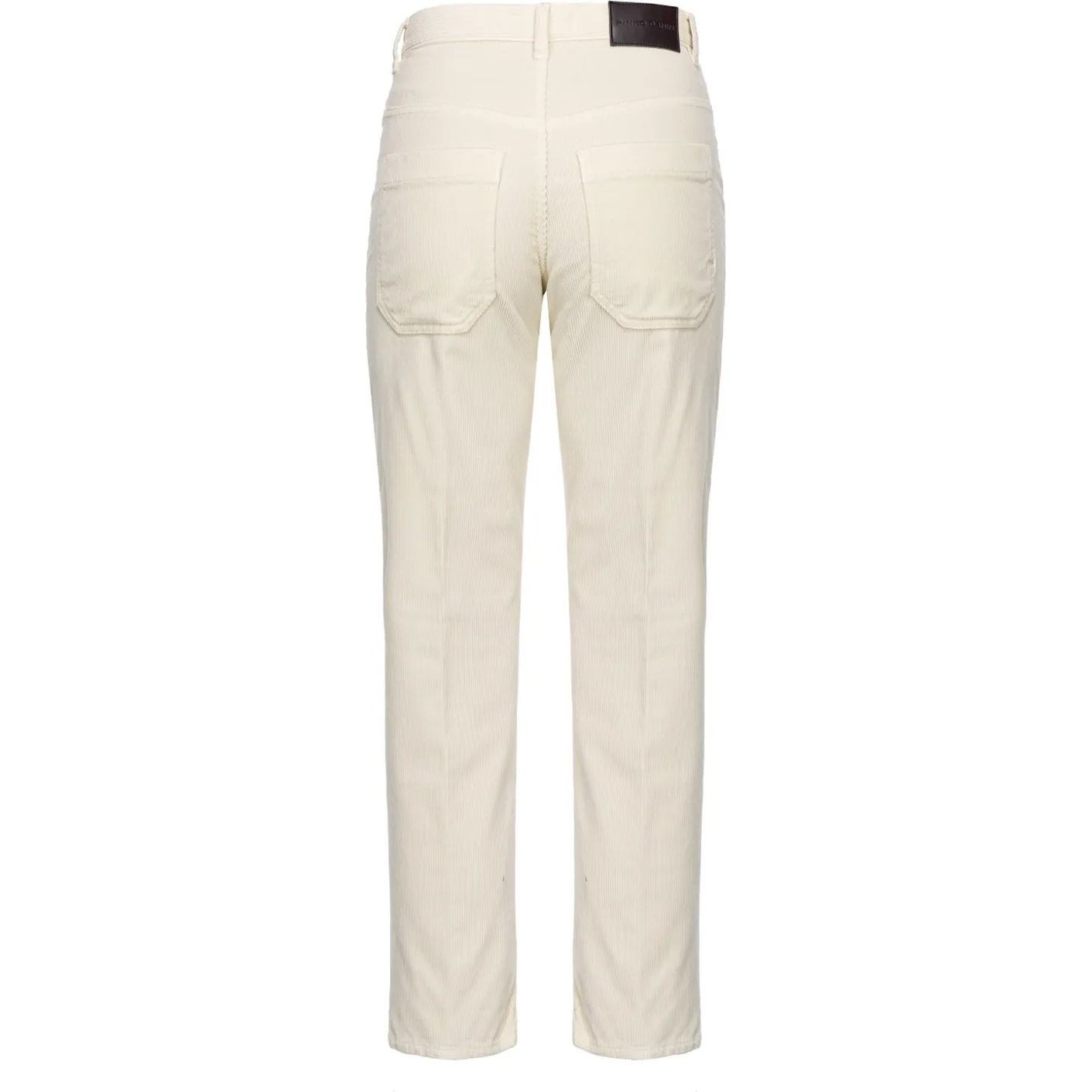 PINKO Kelnės moterims, Balta, Straight-leg corduroy trousers 2